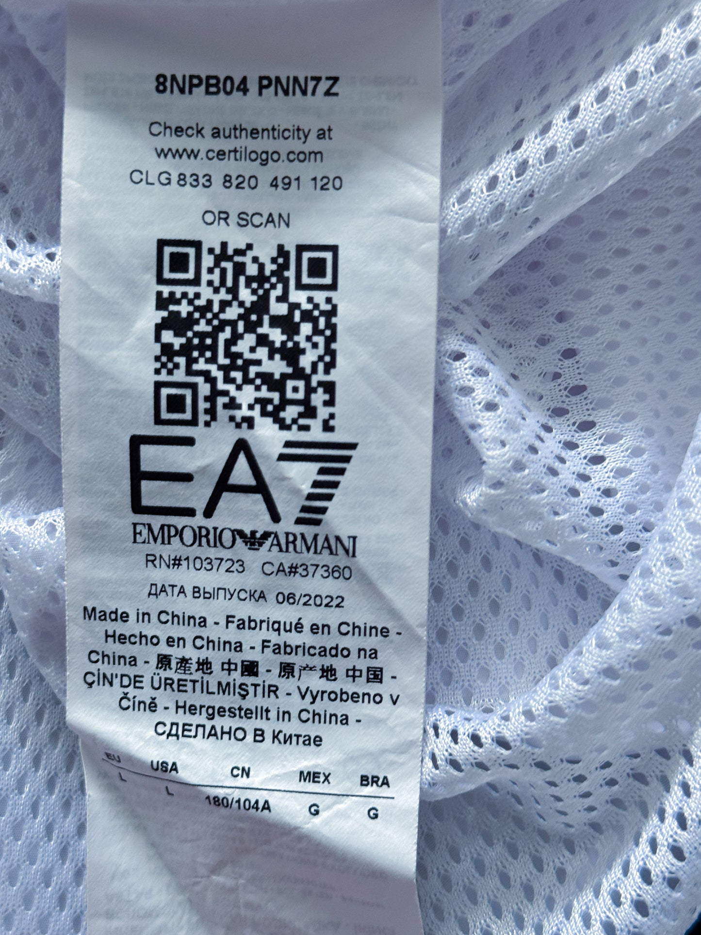Emporio Armani X Havana Club Vintage Trackjacket | L