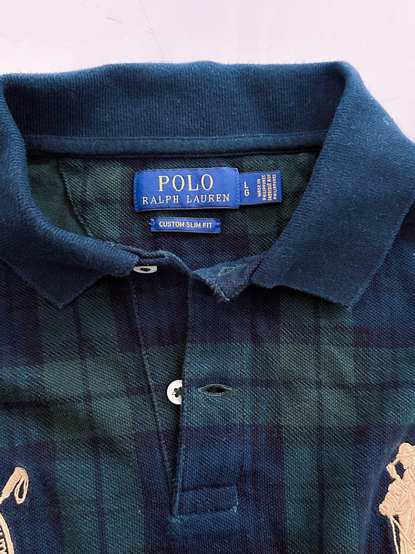 Polo Ralph Lauren Vintage *PLAID* Polo-Shirt | L
