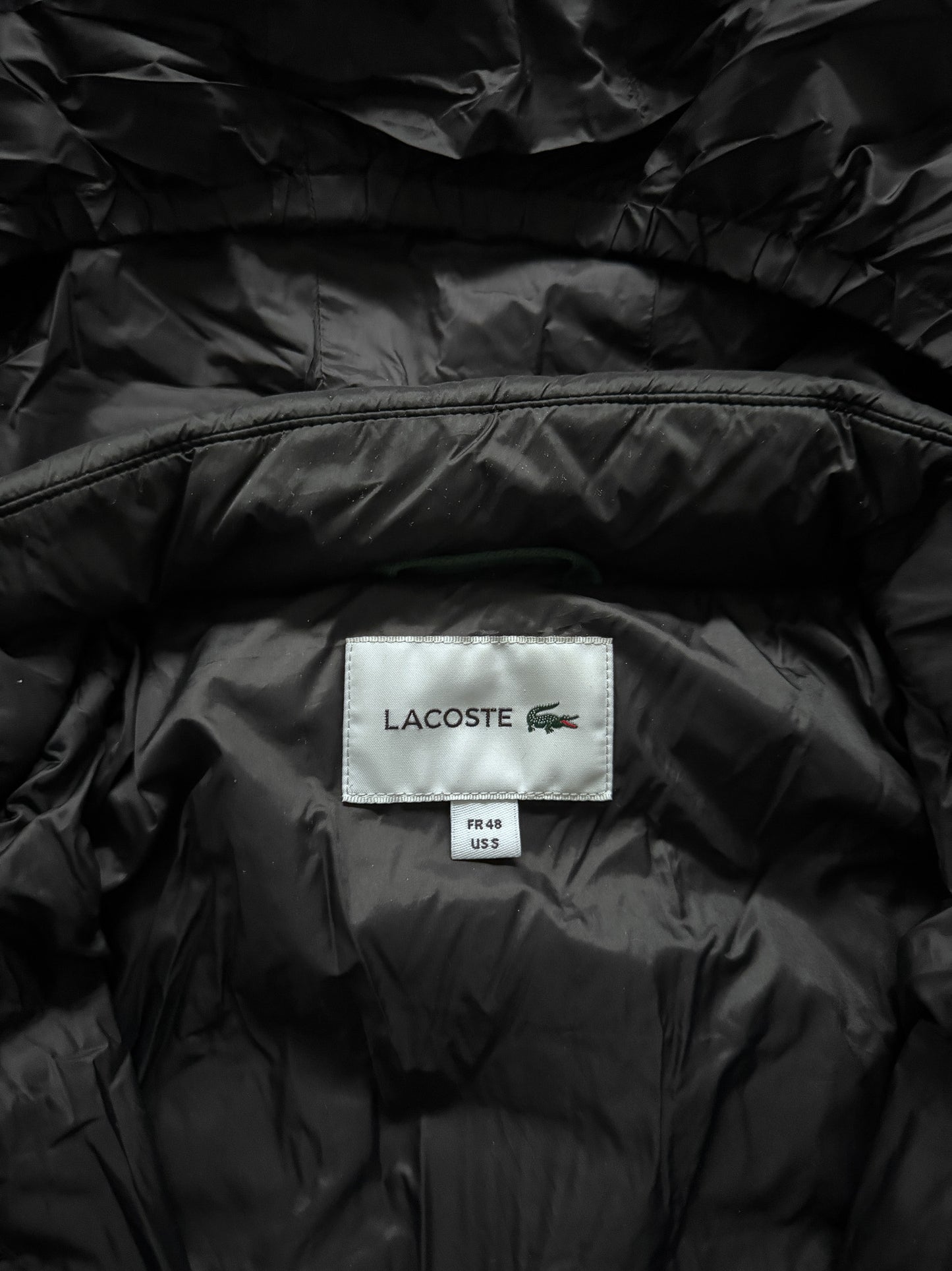 Lacoste Vintage Puffer / Winter Jacket | S