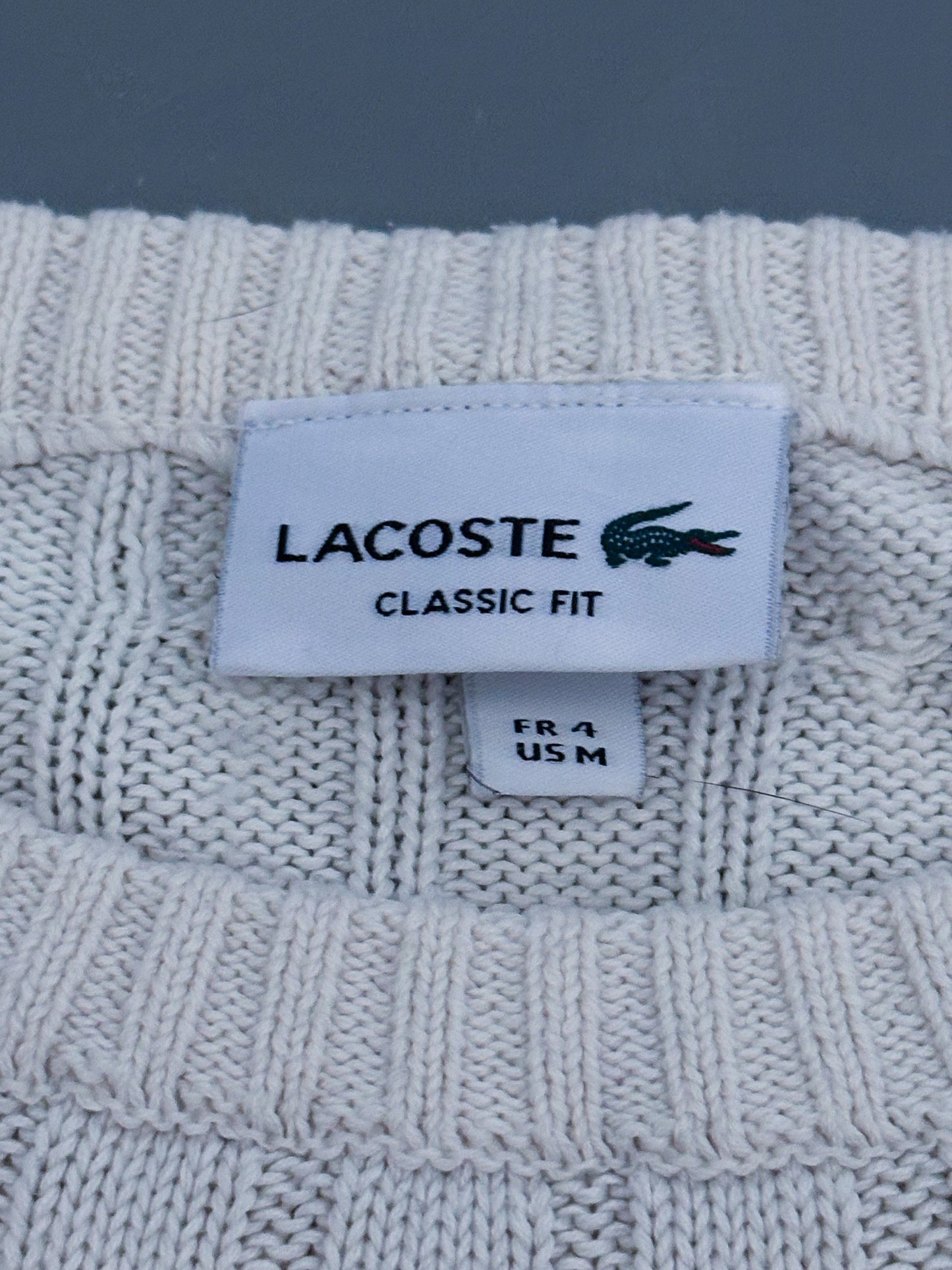 Lacoste Vintage *Cabkle Knit* Pullover | M