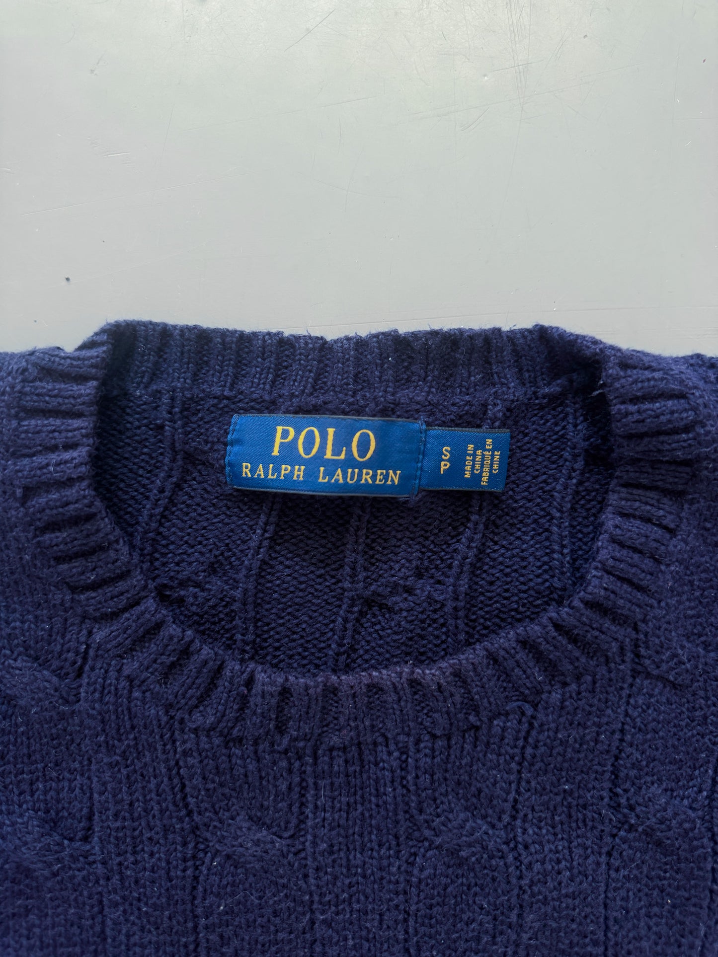 Polo Ralph Lauren Vintage *Cable Knit* Pullover | S