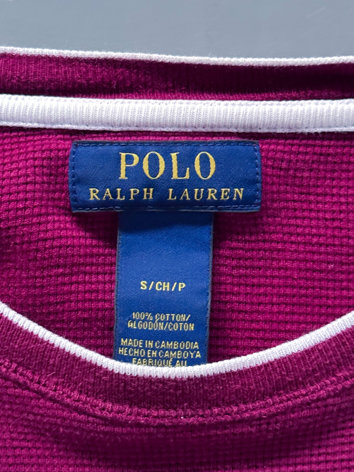 Polo Ralph Lauren Vintage *Waffle* Longsleeve / Pullover | S