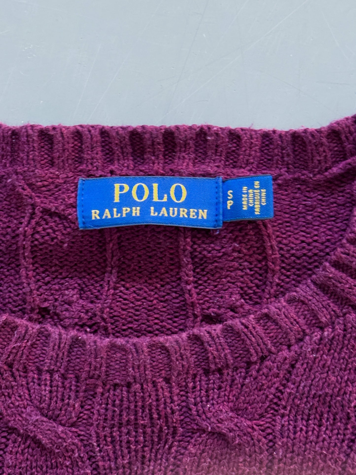 Polo Ralph Lauren Vintage *Cable Knit* Pullover | S