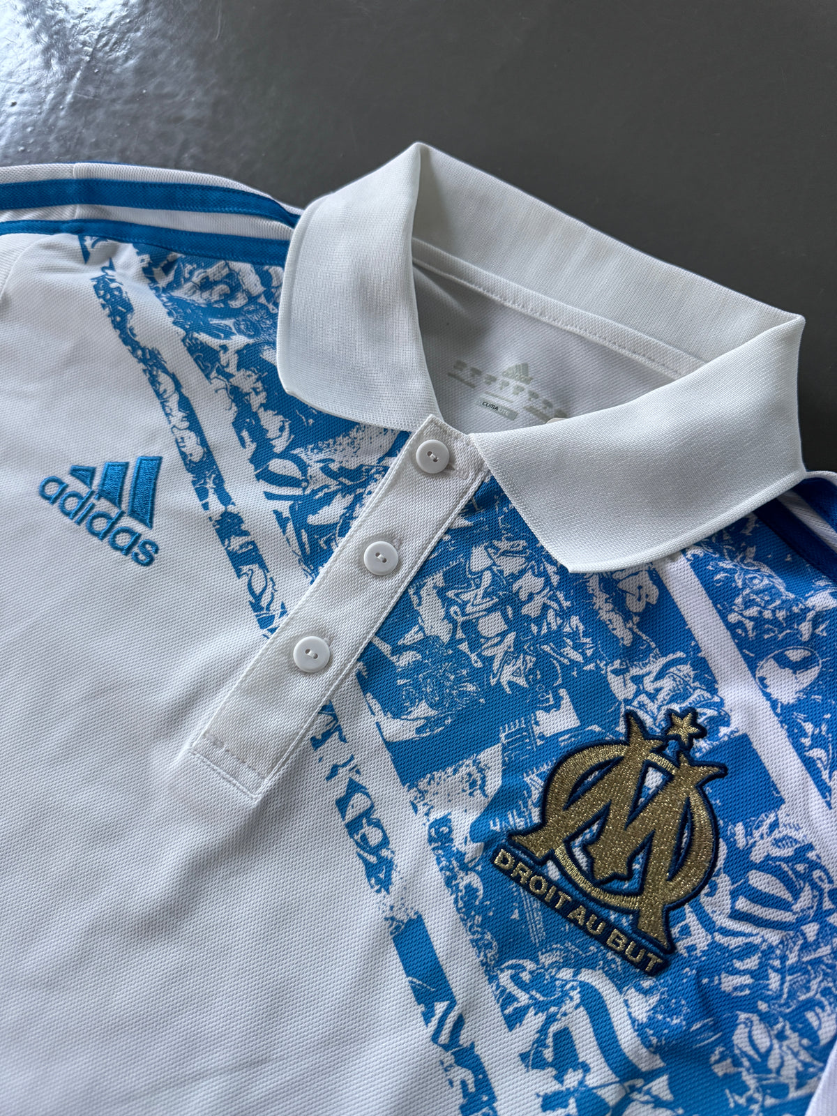 Adidas x Marseille Vintage Polo Shirt | L