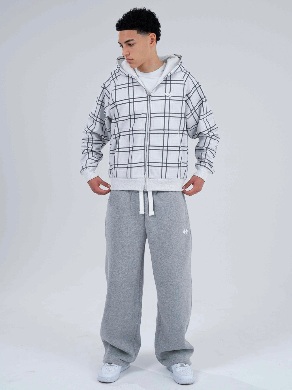 Sportz Plaid Jacket | White