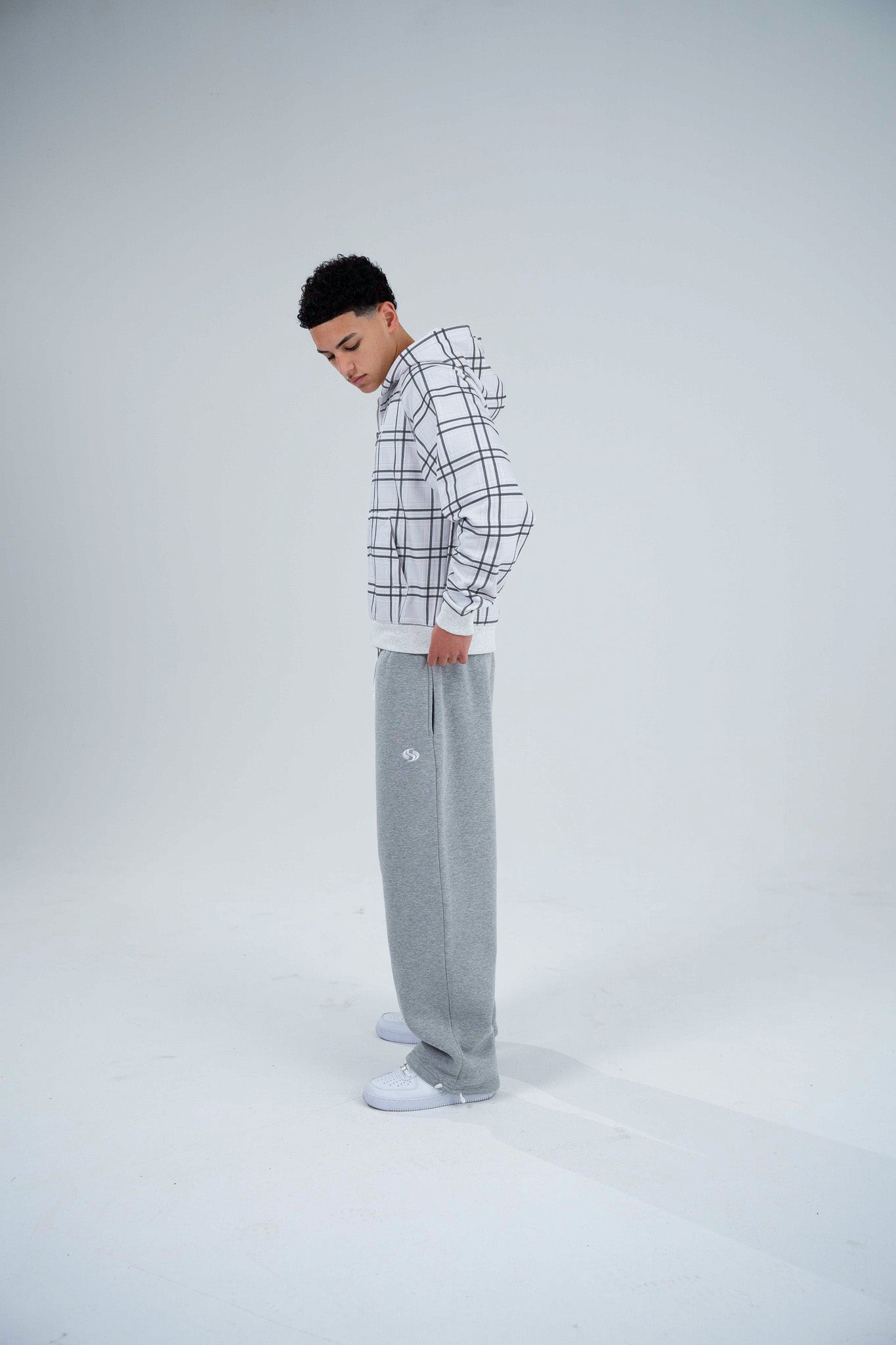 Sportz Plaid Jacket | White