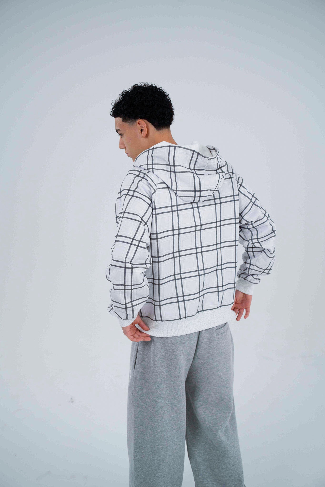 Sportz Plaid Jacket | White