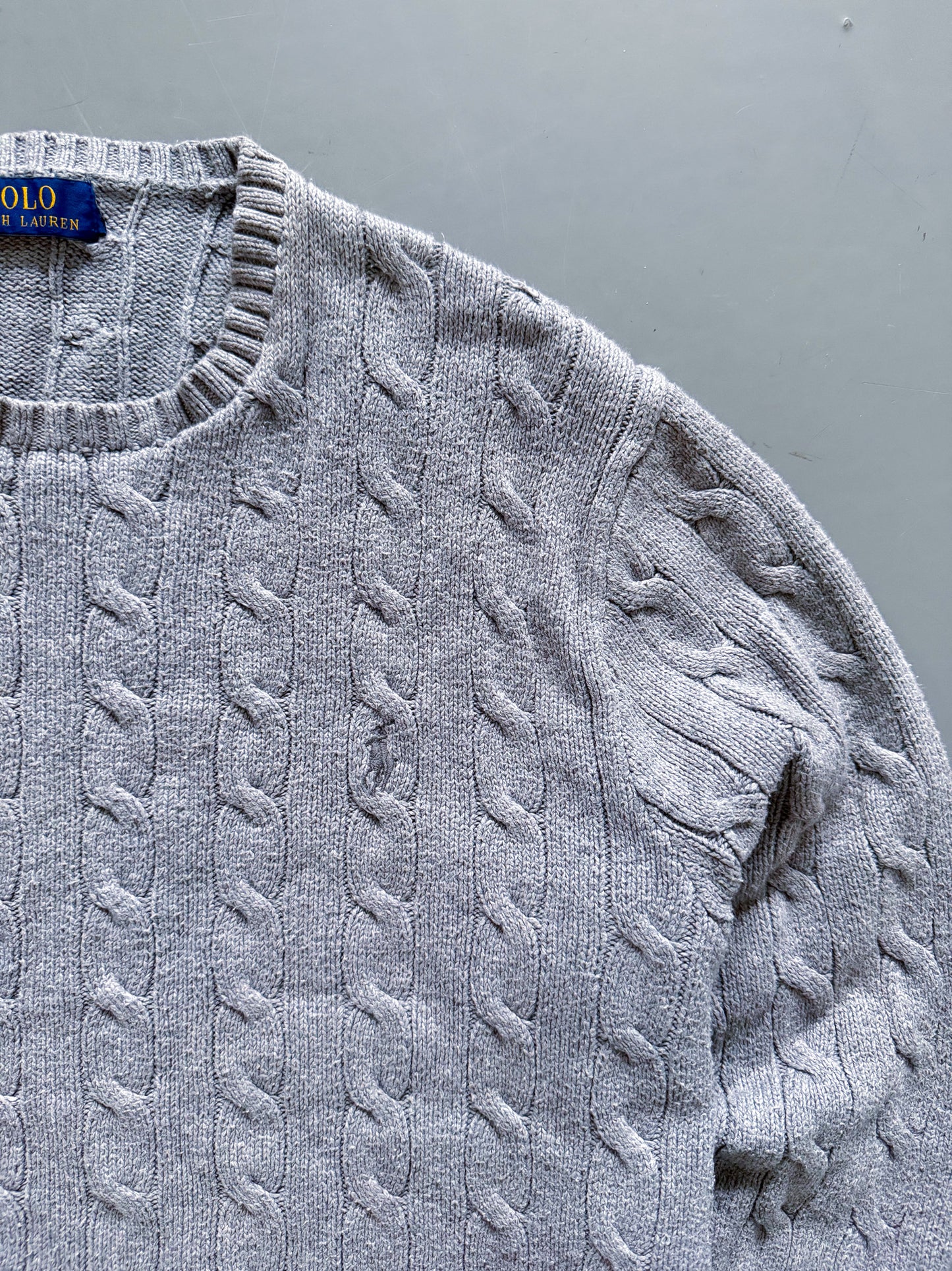 Polo Ralph Lauren Vintage *Cable-Knit* Pullover | L