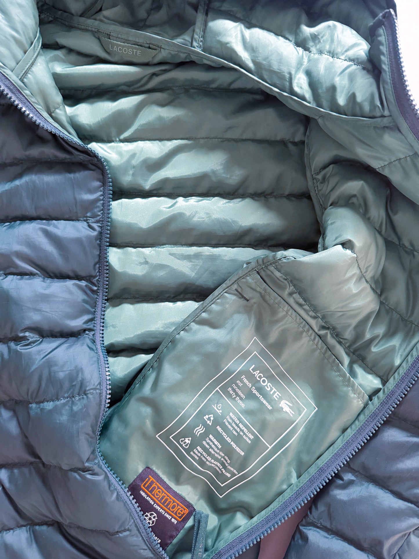 Lacoste Vintage Puffer / Winter Jacket | S