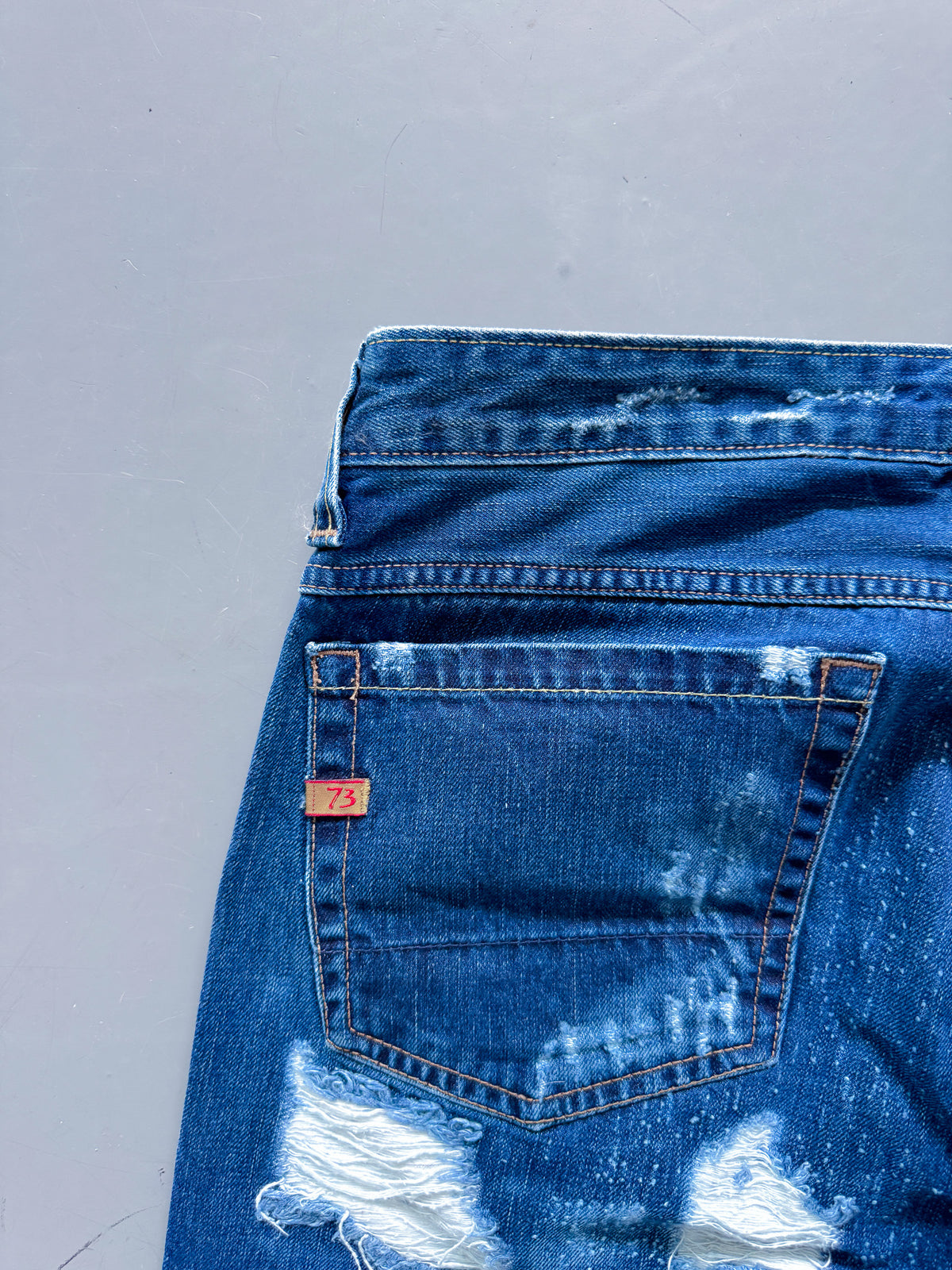 Pepe Jeans Y2k Vintage Straight-Fit Distressed Jeans | S