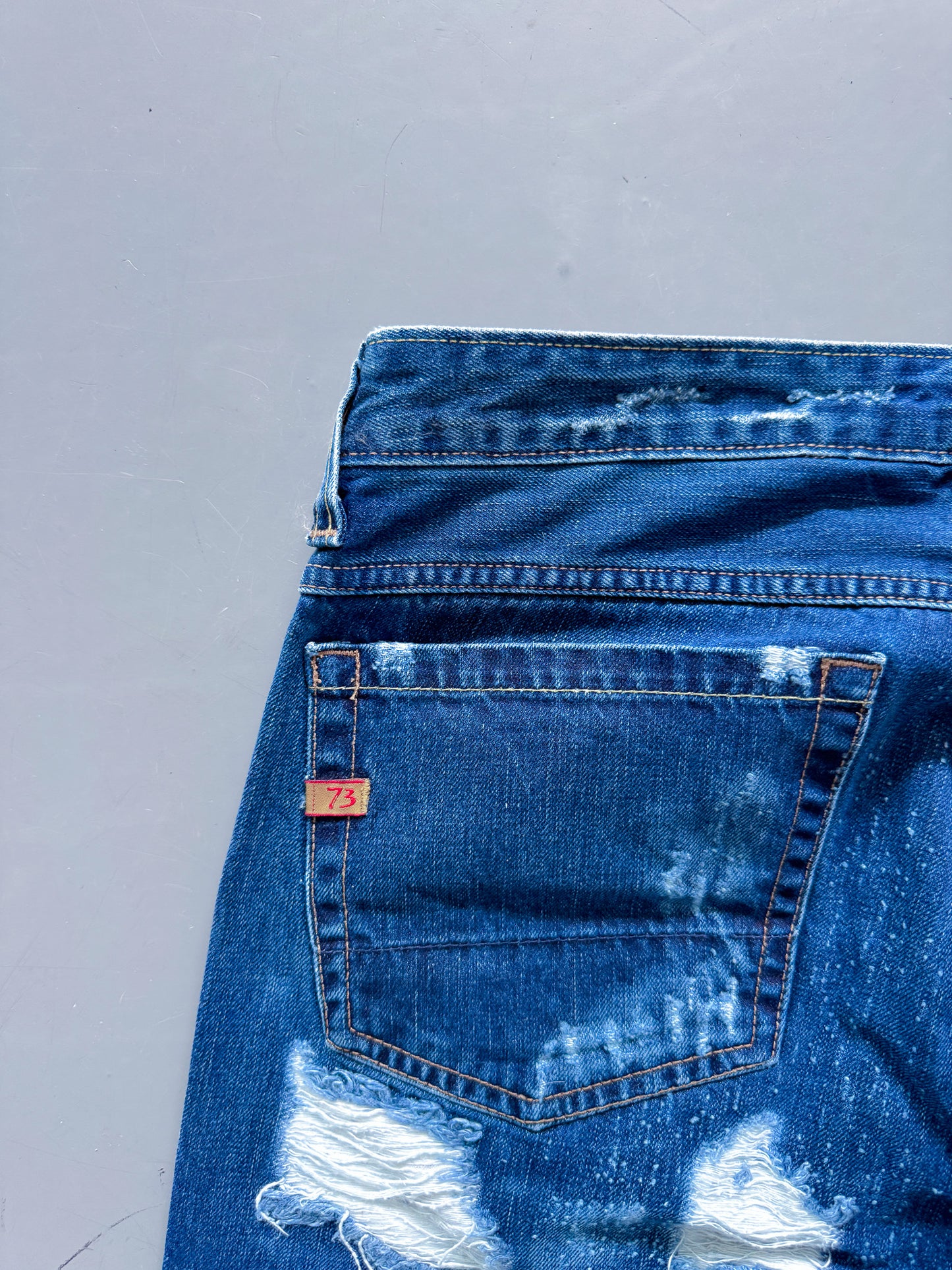 Pepe Jeans Y2k Vintage Straight-Fit Distressed Jeans | S