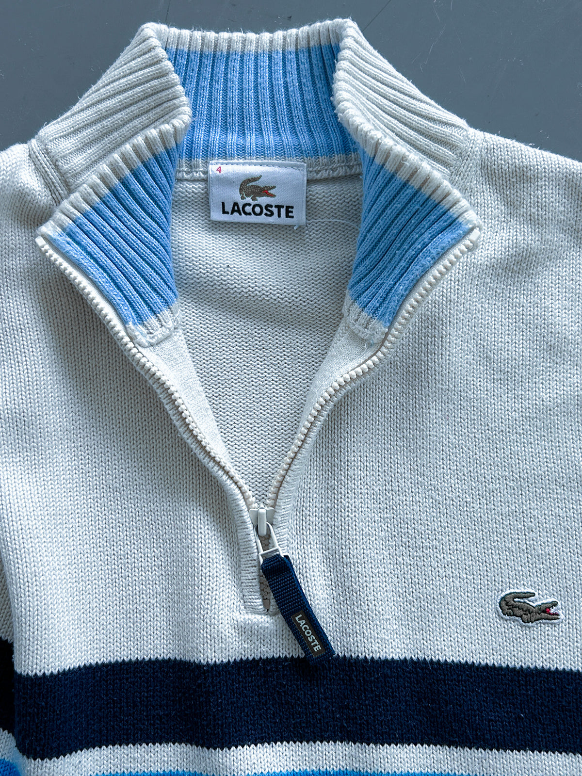 Lacoste Vintage Half-Zip Pullover | M