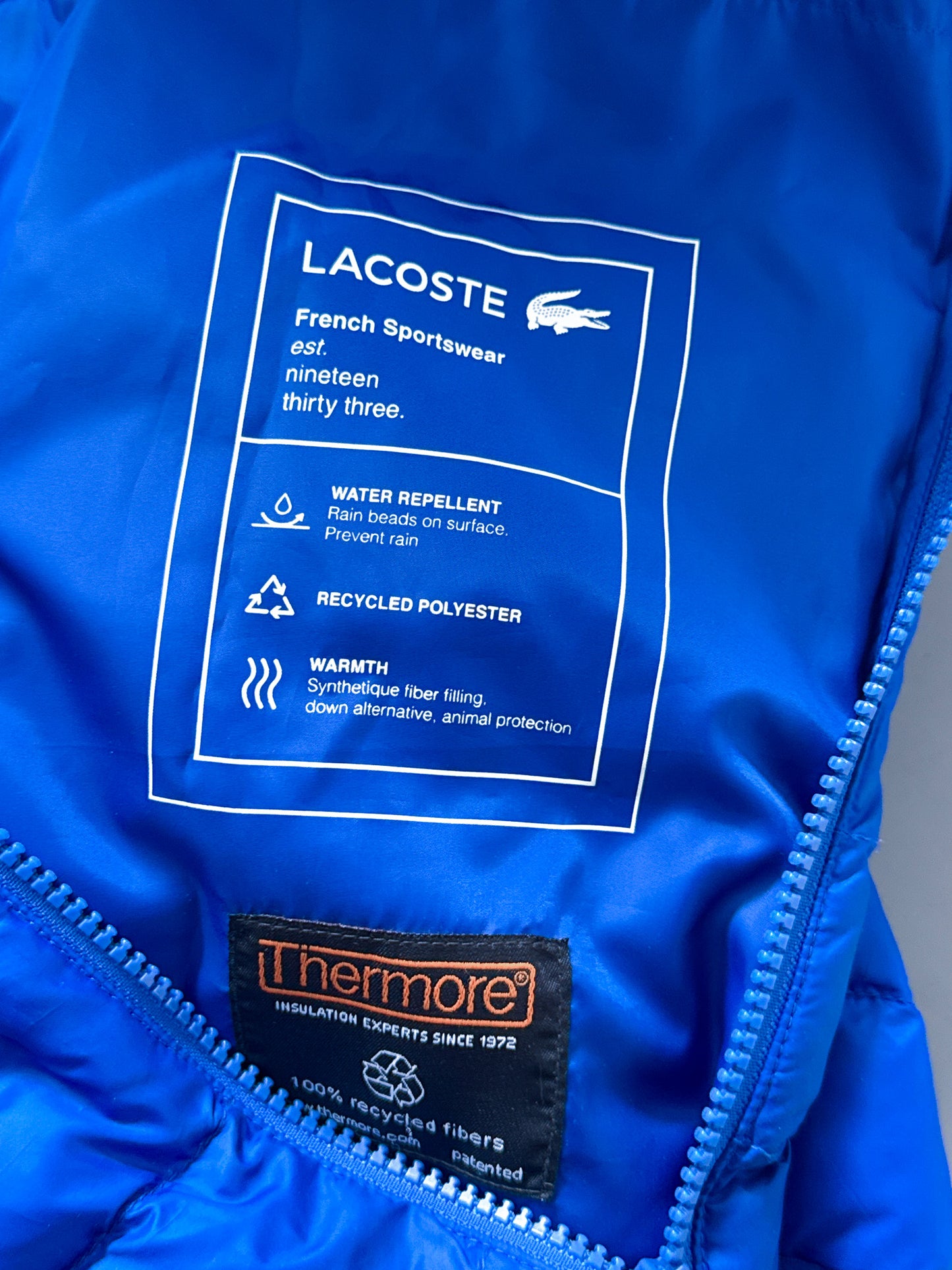 Lacoste Vintage Puffer / Winter Jacket | L