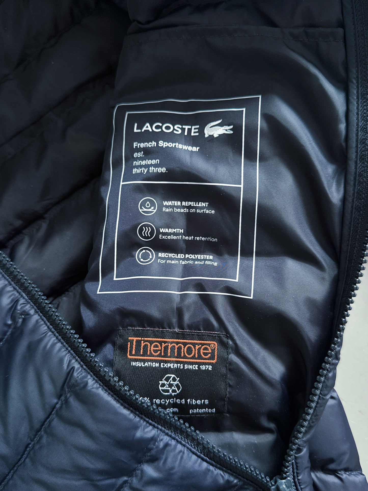 Lacoste Vintage Puffer / Winter Jacket | S/M