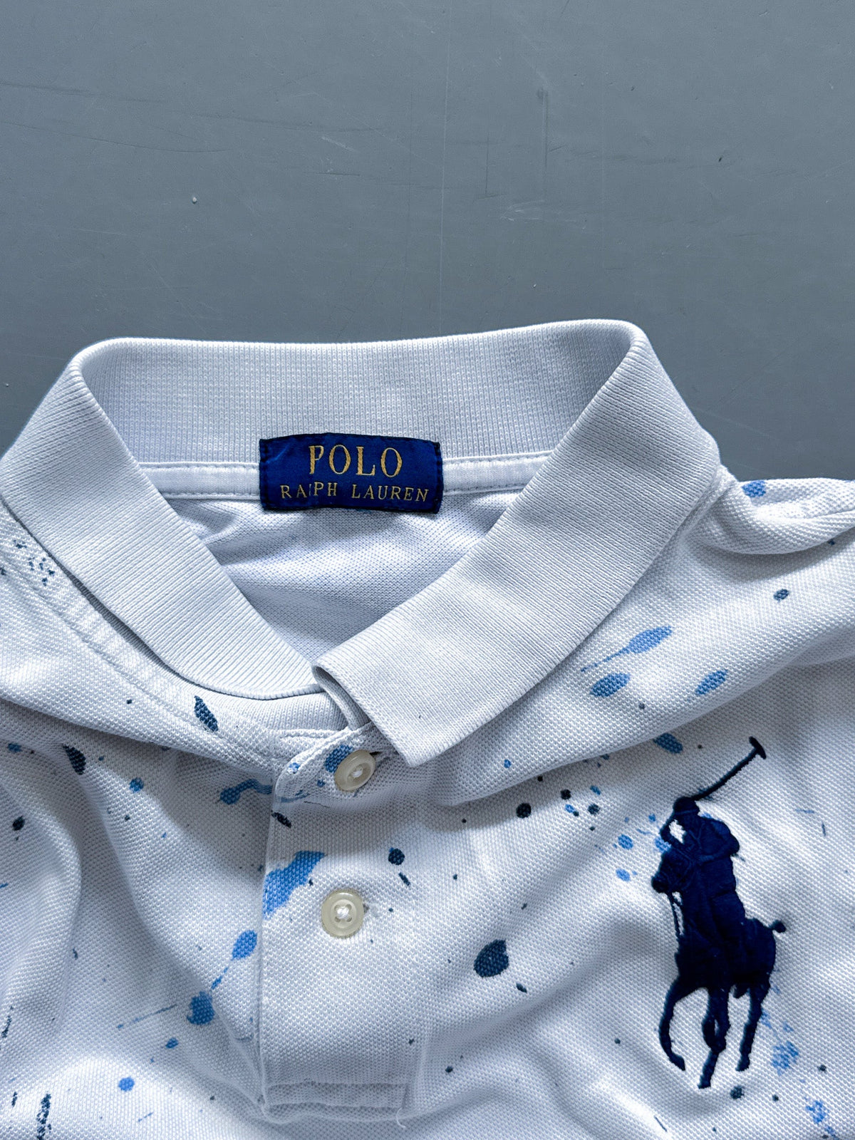 Polo Ralph Lauren Vintage Paint Splatter Polo-Shirt | M