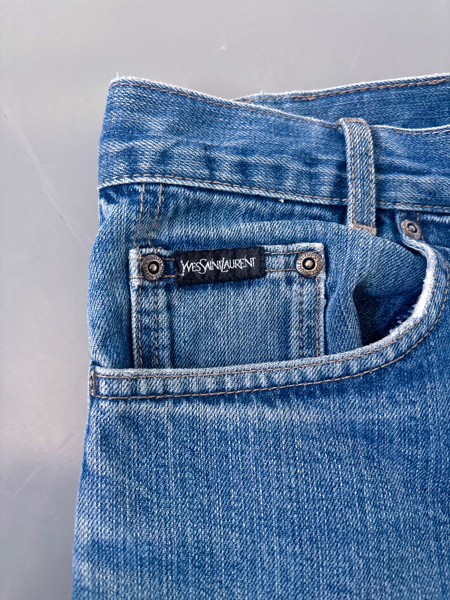 YSL Vintage Straight-Fit Jeans | M