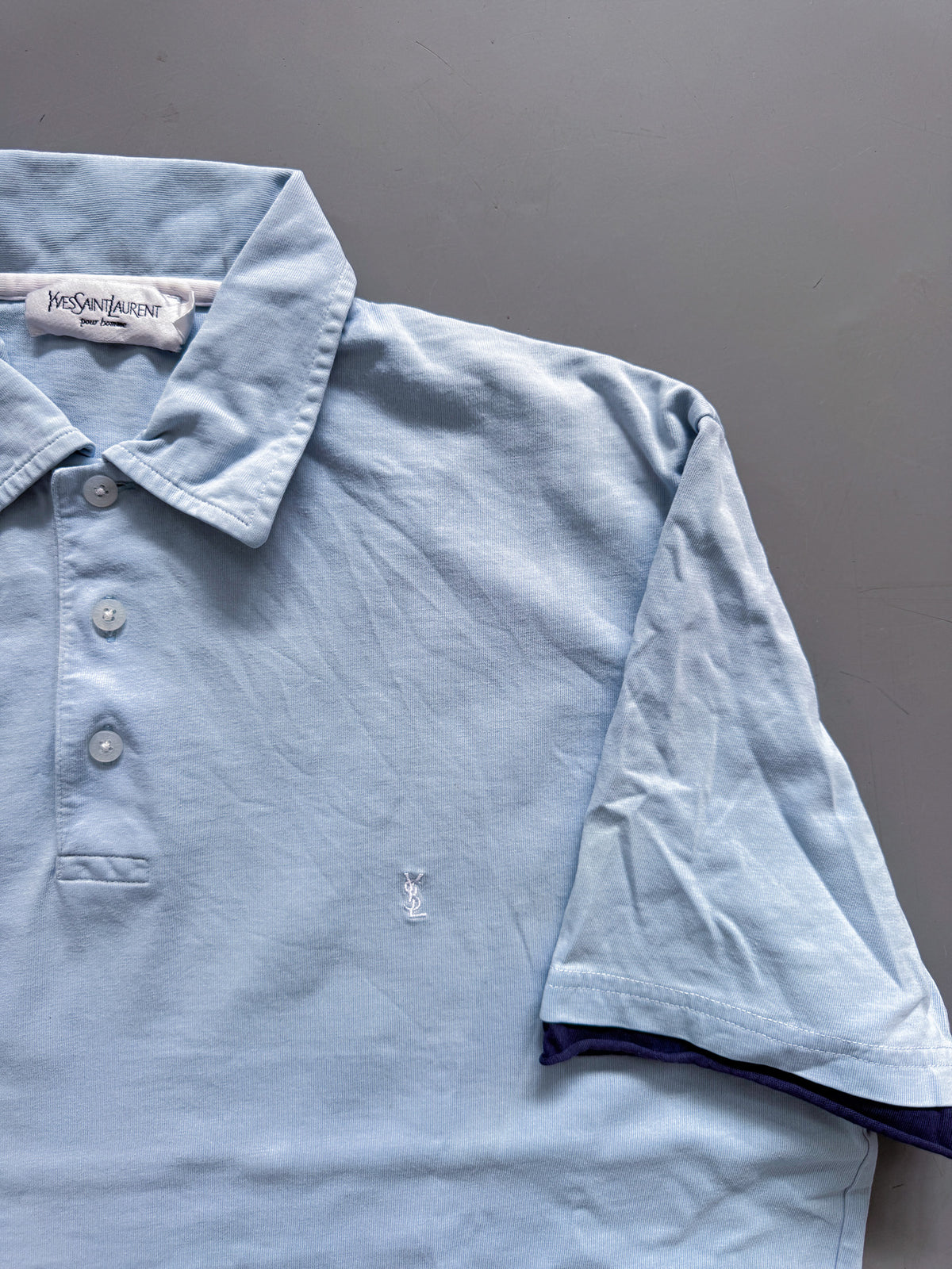 Yves Saint Laurent Vintage *Babyblue* Polo-Shirt | M