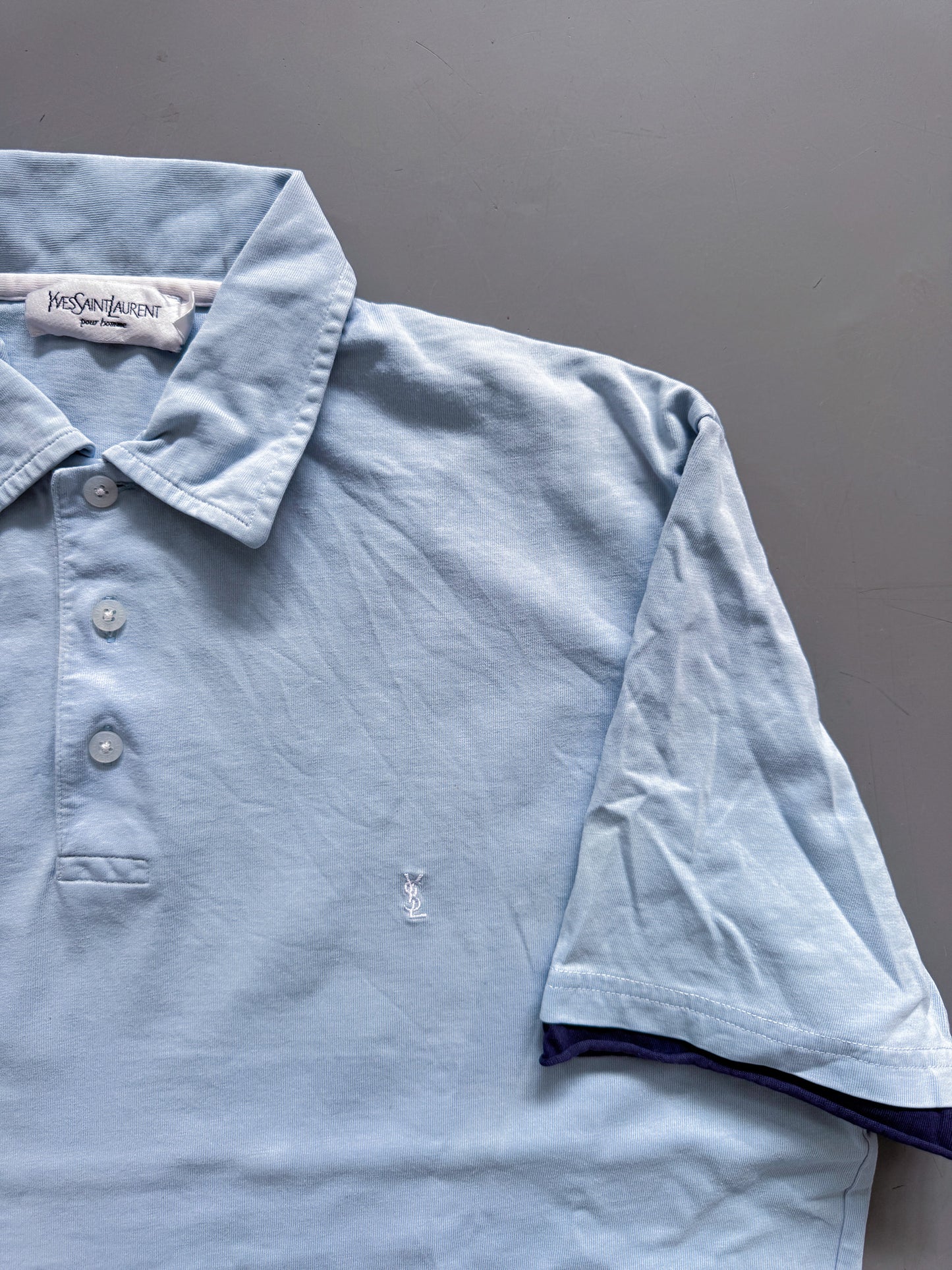 Yves Saint Laurent Vintage *Babyblue* Polo-Shirt | M