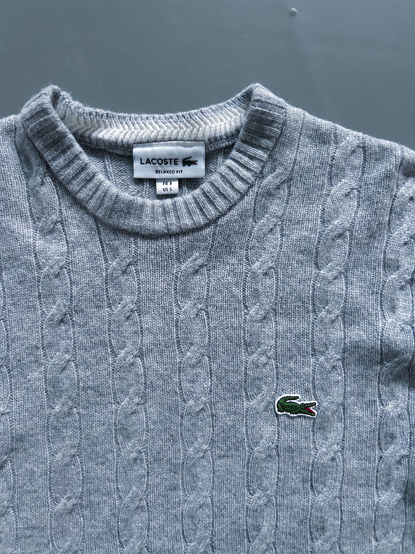 Lacoste Vintage *Cable Knit* Pullover  | S