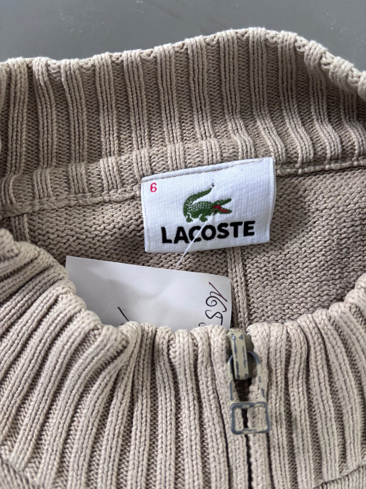Lacoste Vintage Strickjacke | XL
