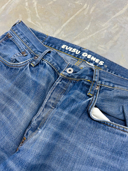 Evisu Vintage Baggy Jeans | Fittet L 34/34