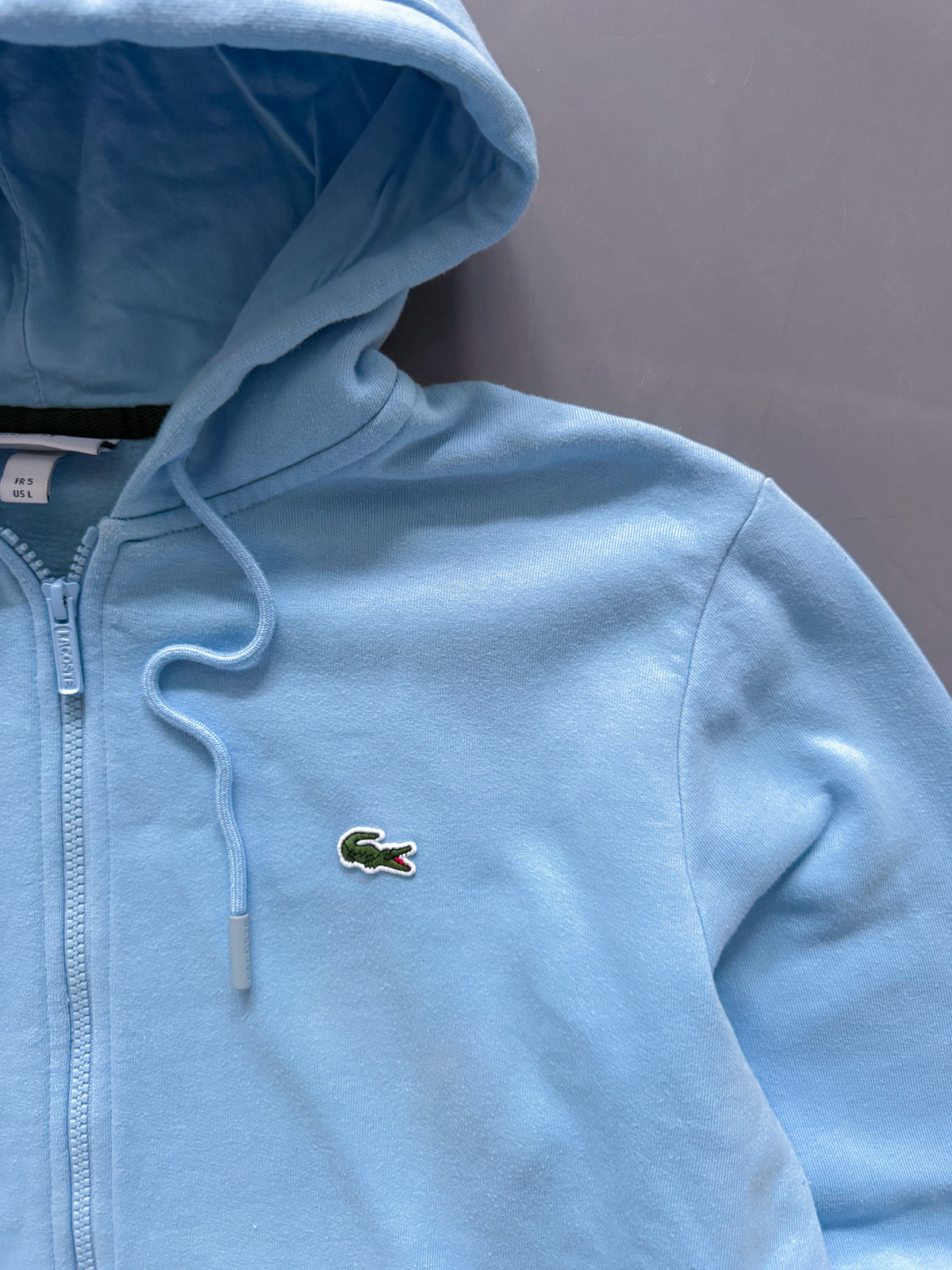 Lacoste Vintage *Babyblue* Sweatjacke | L