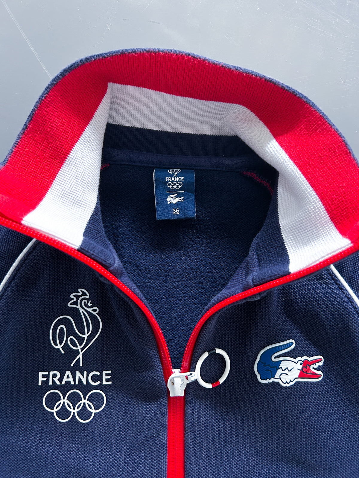 Lacoste x France Vintage Sweatjacke | XS