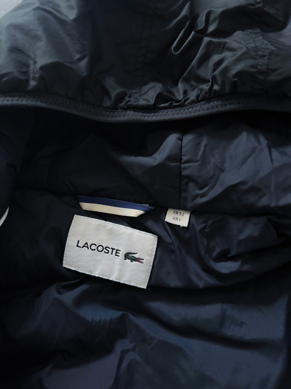 Lacoste Vintage Puffer Jacket | L