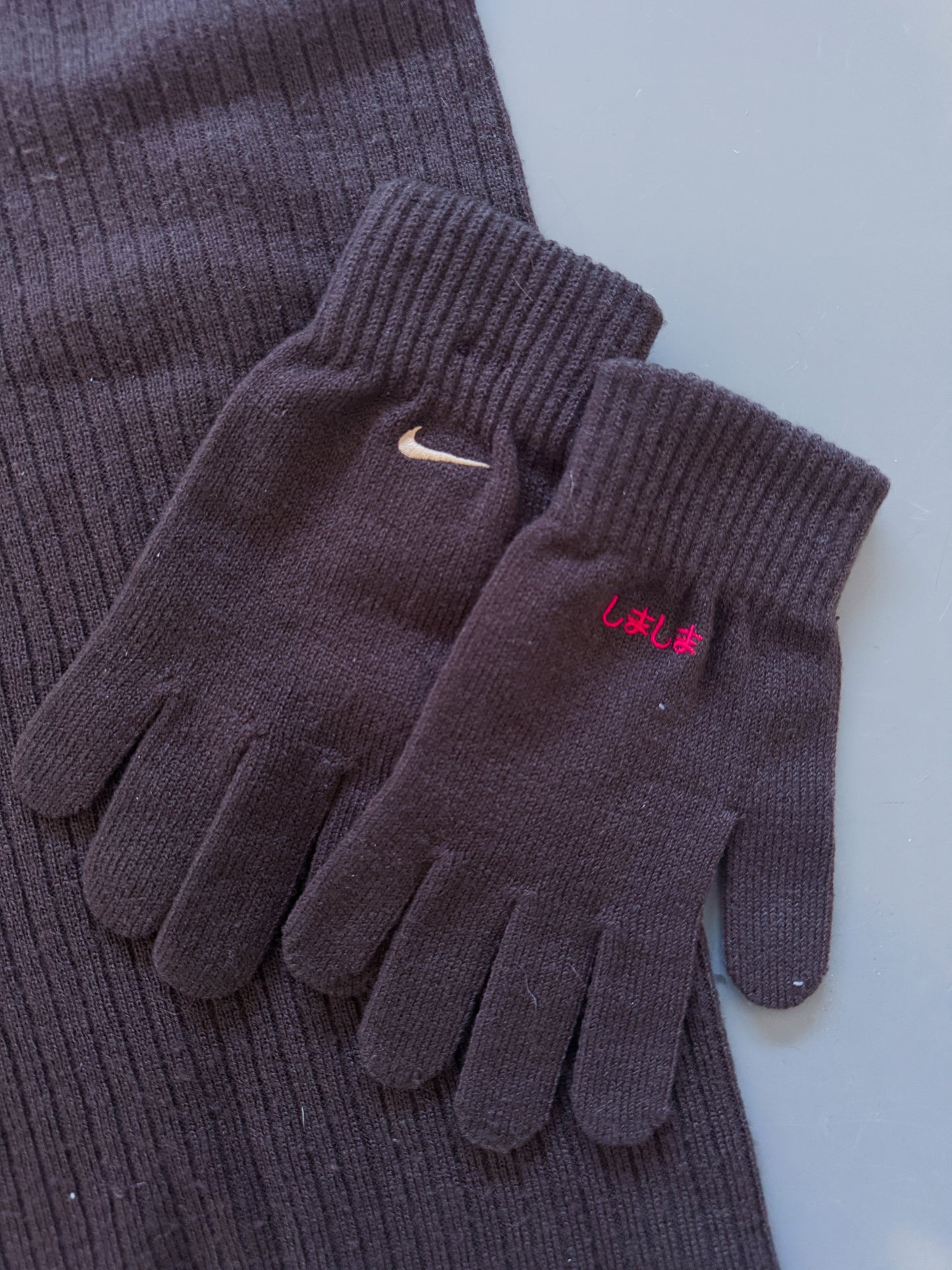 Nike Vintage *JAPAN* Handschuhe / Schal Set | One Size