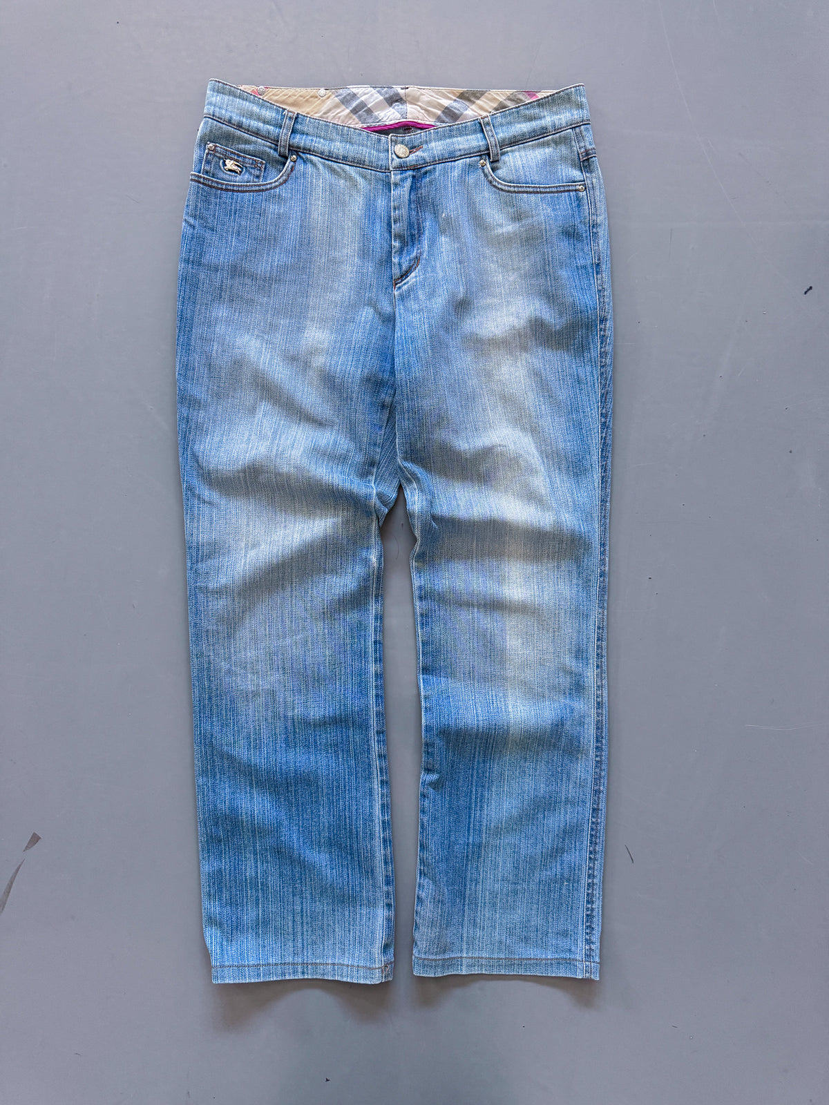 Burberry Y2K Vintage Straight-Fit Jeans | S