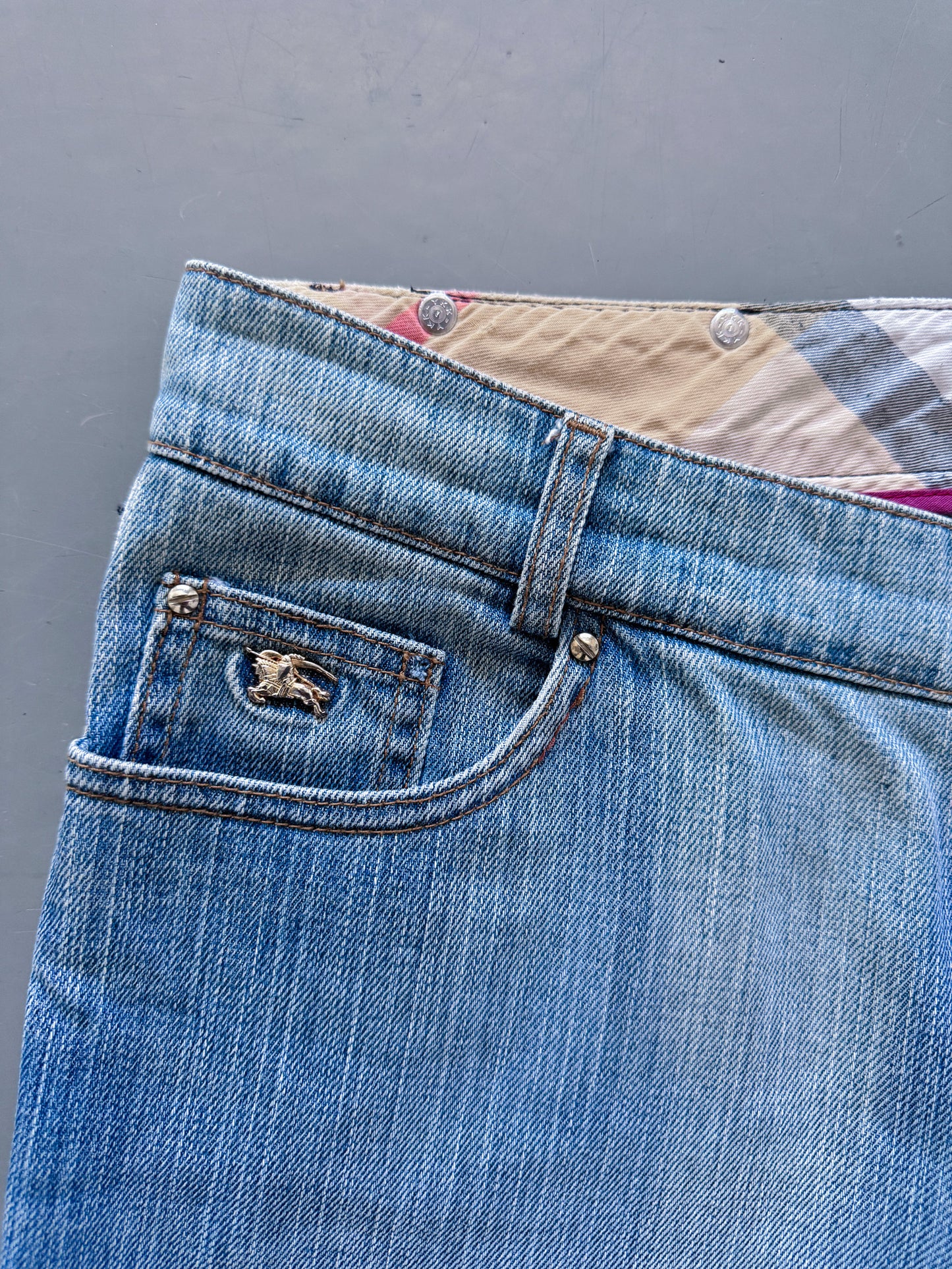 Burberry Y2K Vintage Straight-Fit Jeans | S