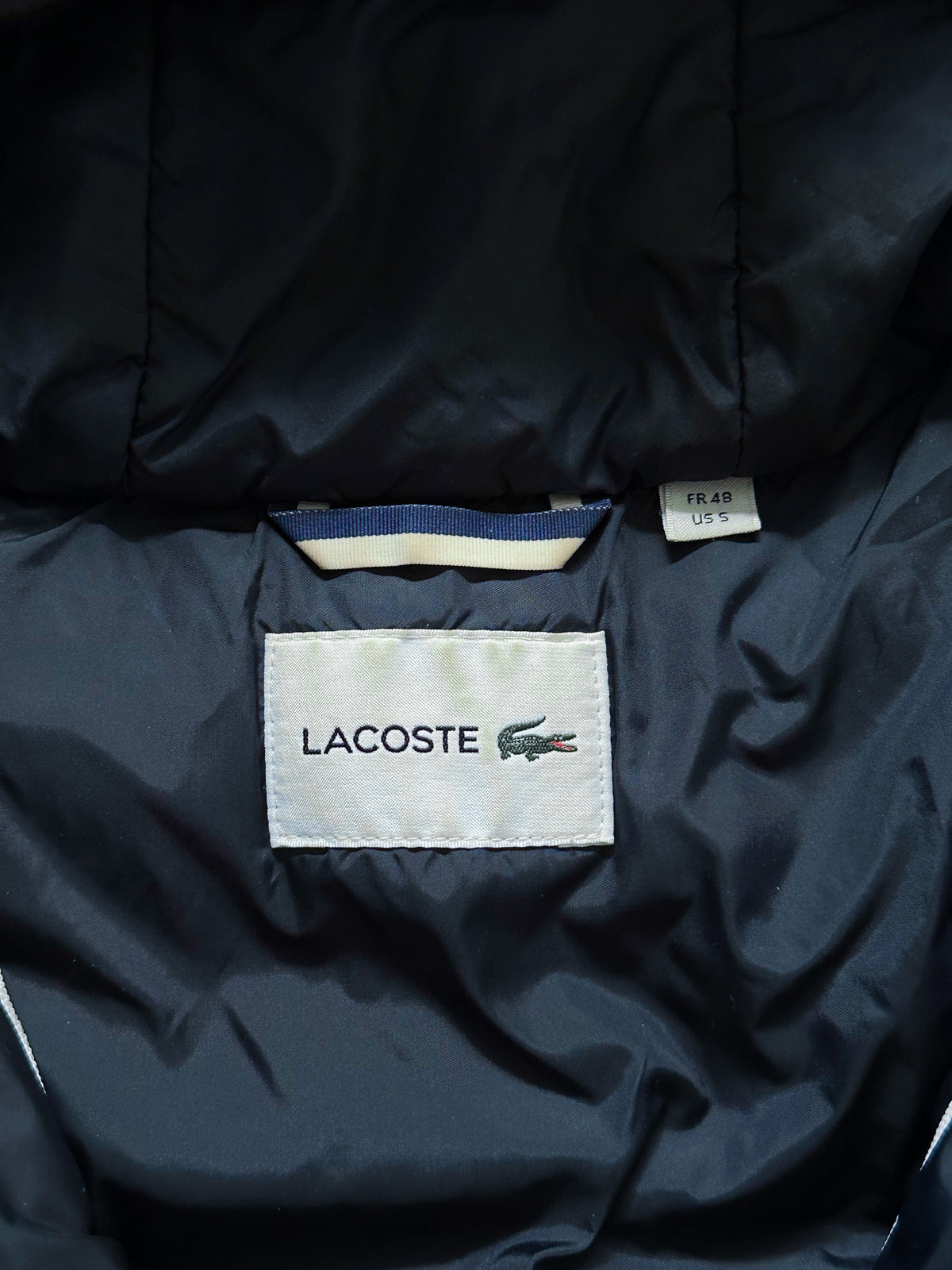 Lacoste Vintage Puffer / Winter Jacket | S
