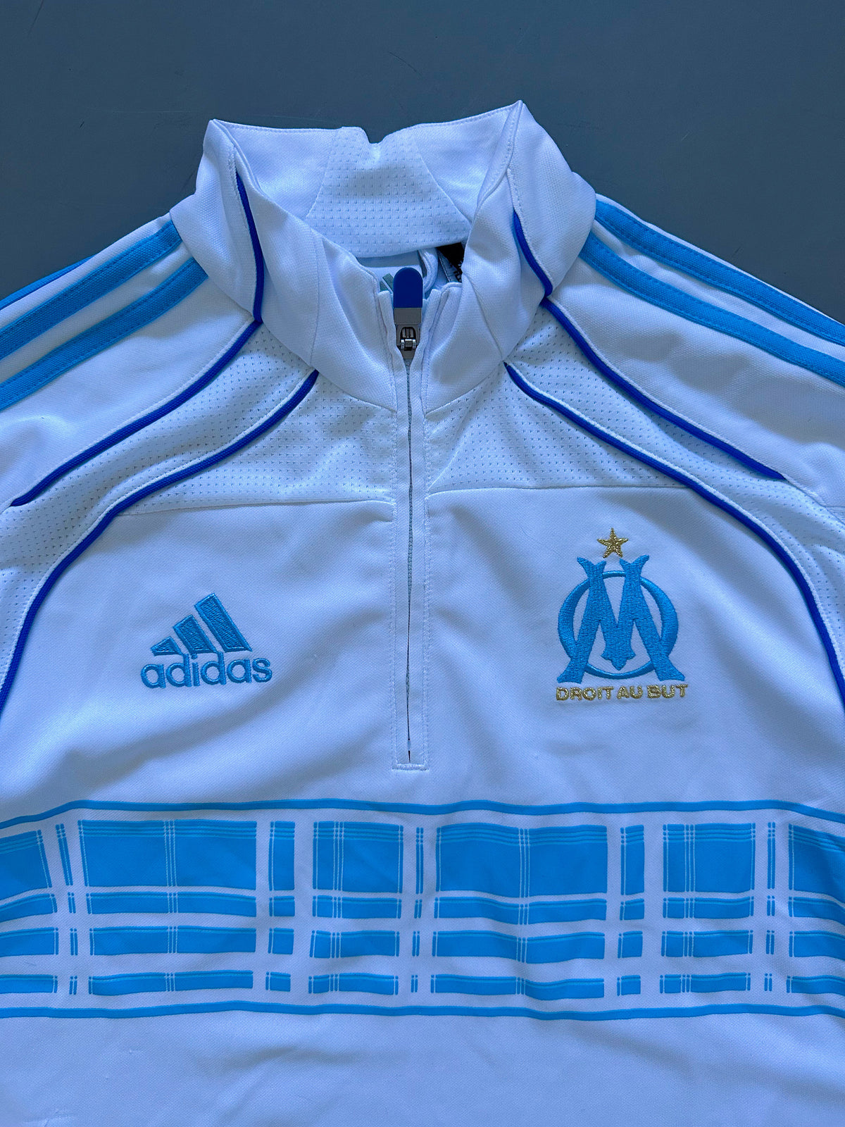 Adidas x Marseille Vintage Quarter Zip Pullover |  S
