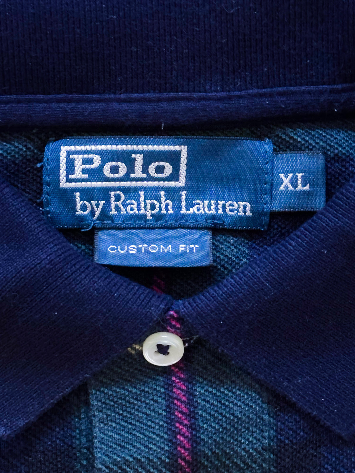 Polo Ralph Lauren Vintage *PLAID* Polo-Shirt | XL