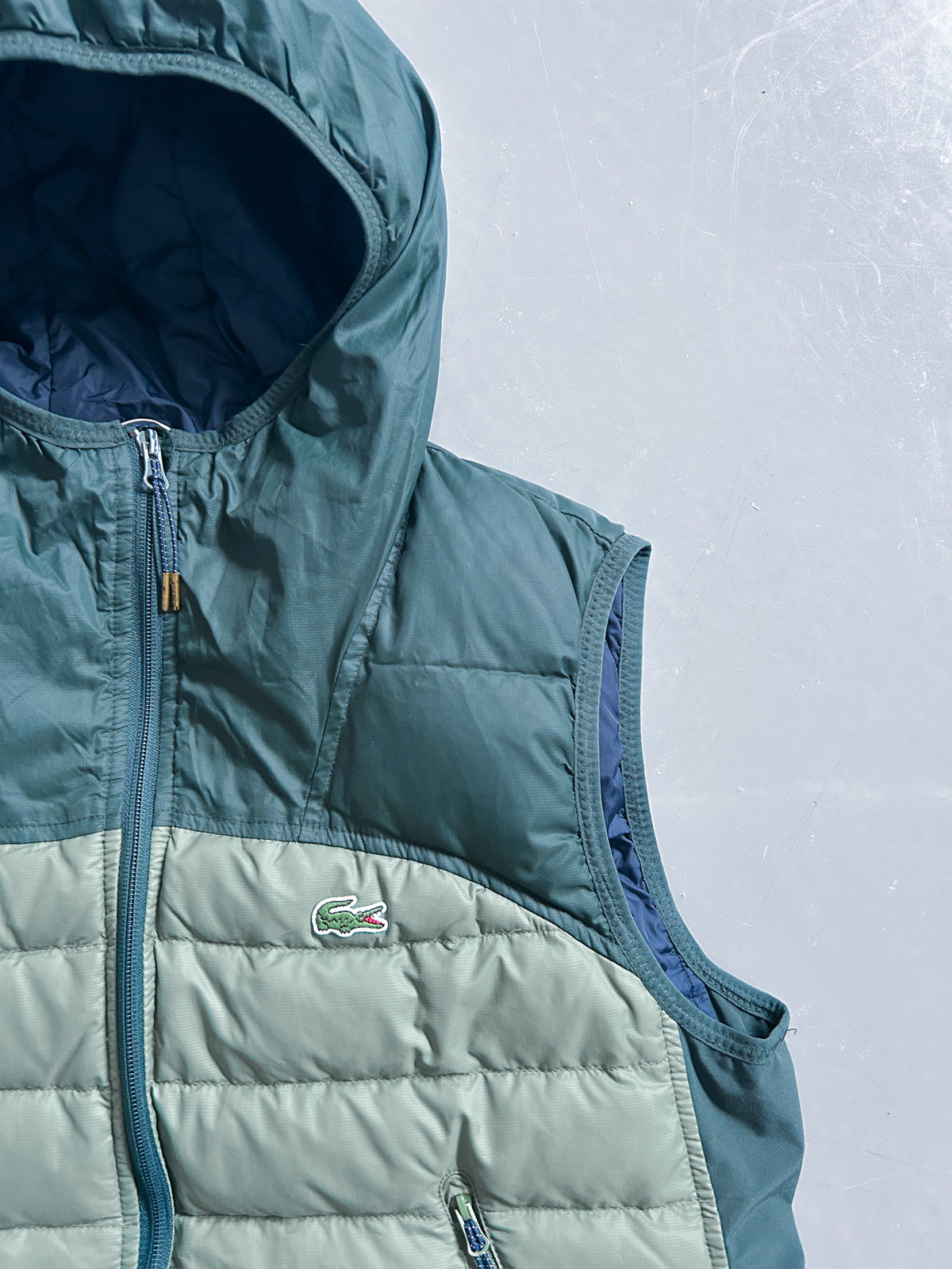 Lacoste Vintage Puffer Weste | S