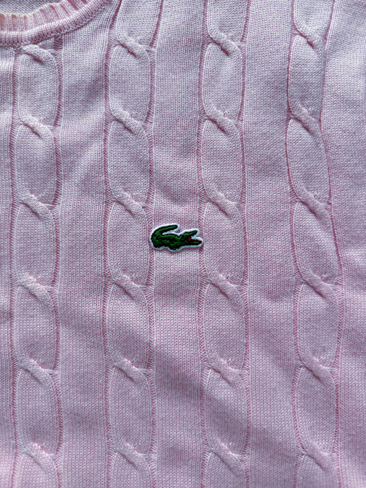 Lacoste Vintage *Cable-Knit* Pullover | M