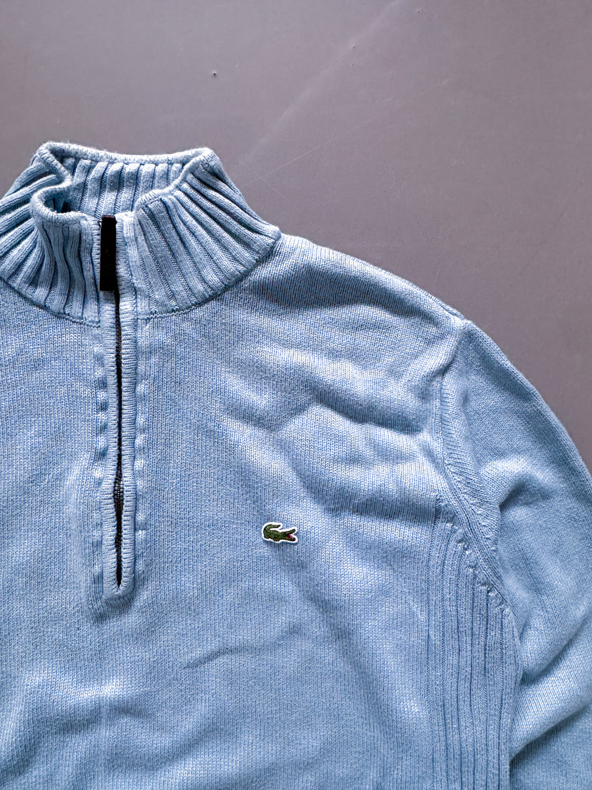 Lacoste Vintage *Babyblue* Zip-Pullover | M