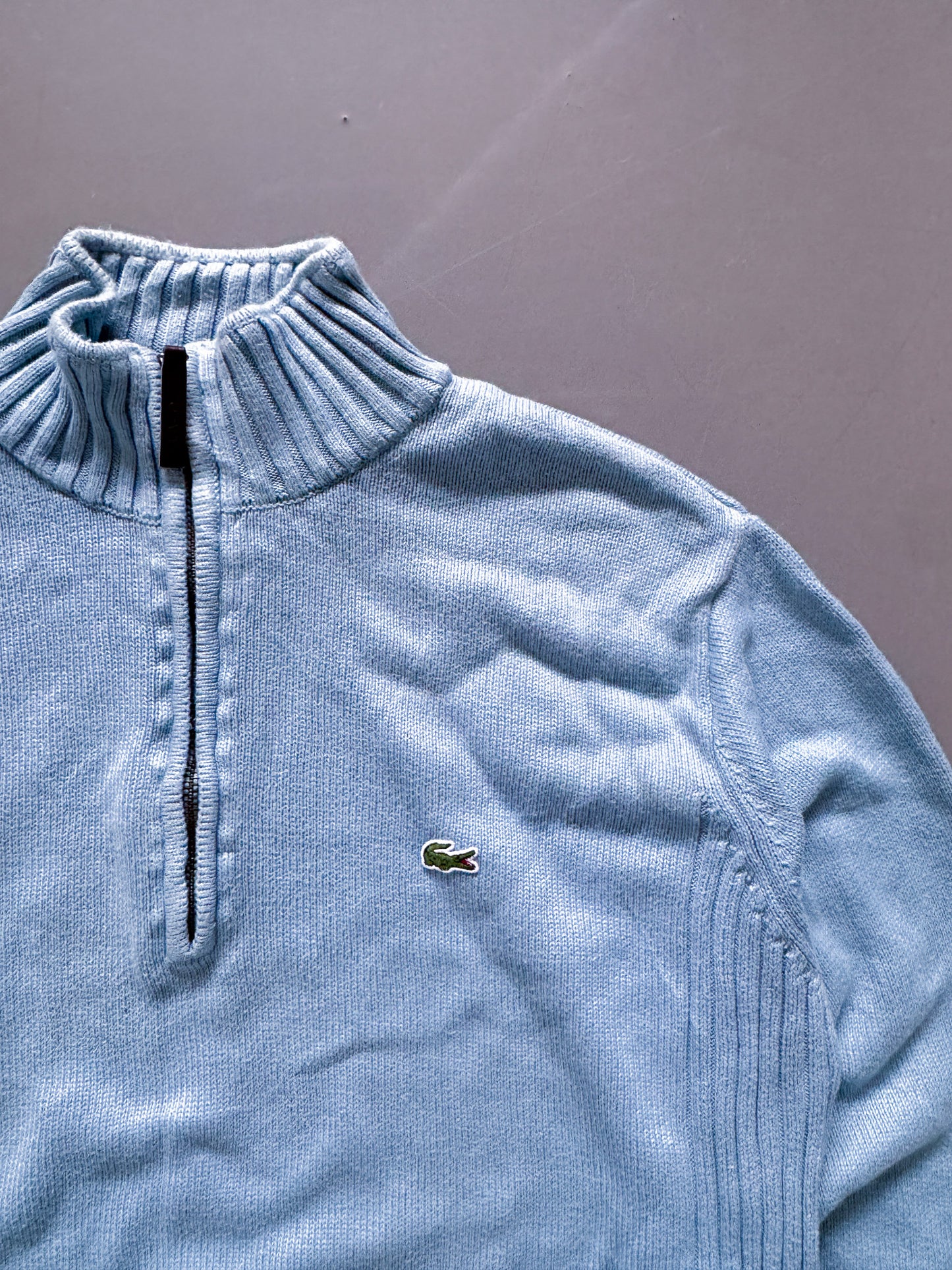 Lacoste Vintage *Babyblue* Zip-Pullover | M