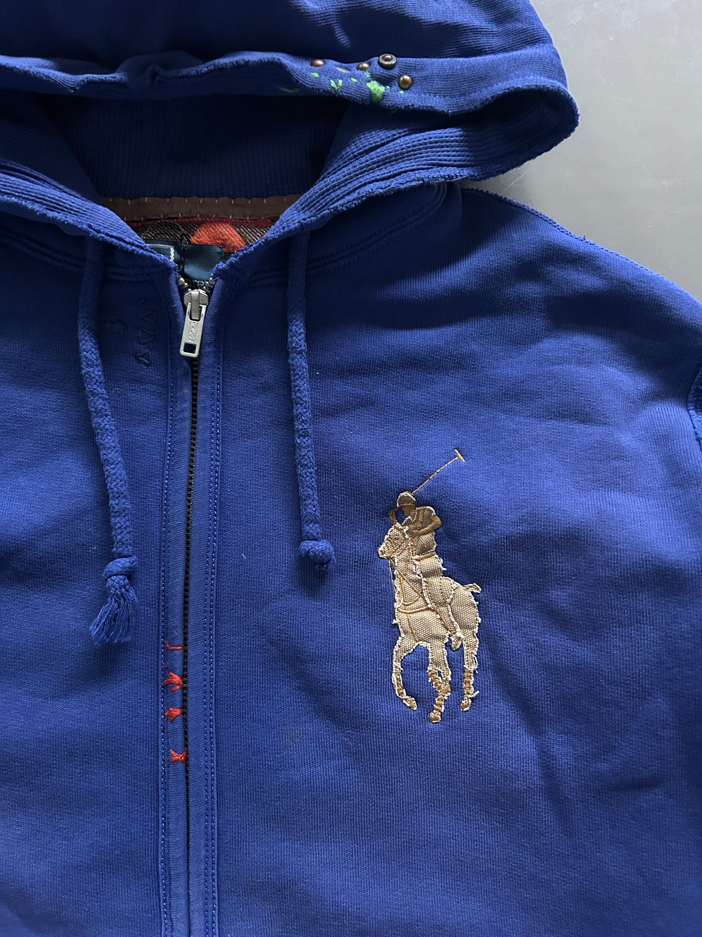 Polo Ralph Lauren Vintage *Studded* Sweatjacke | M