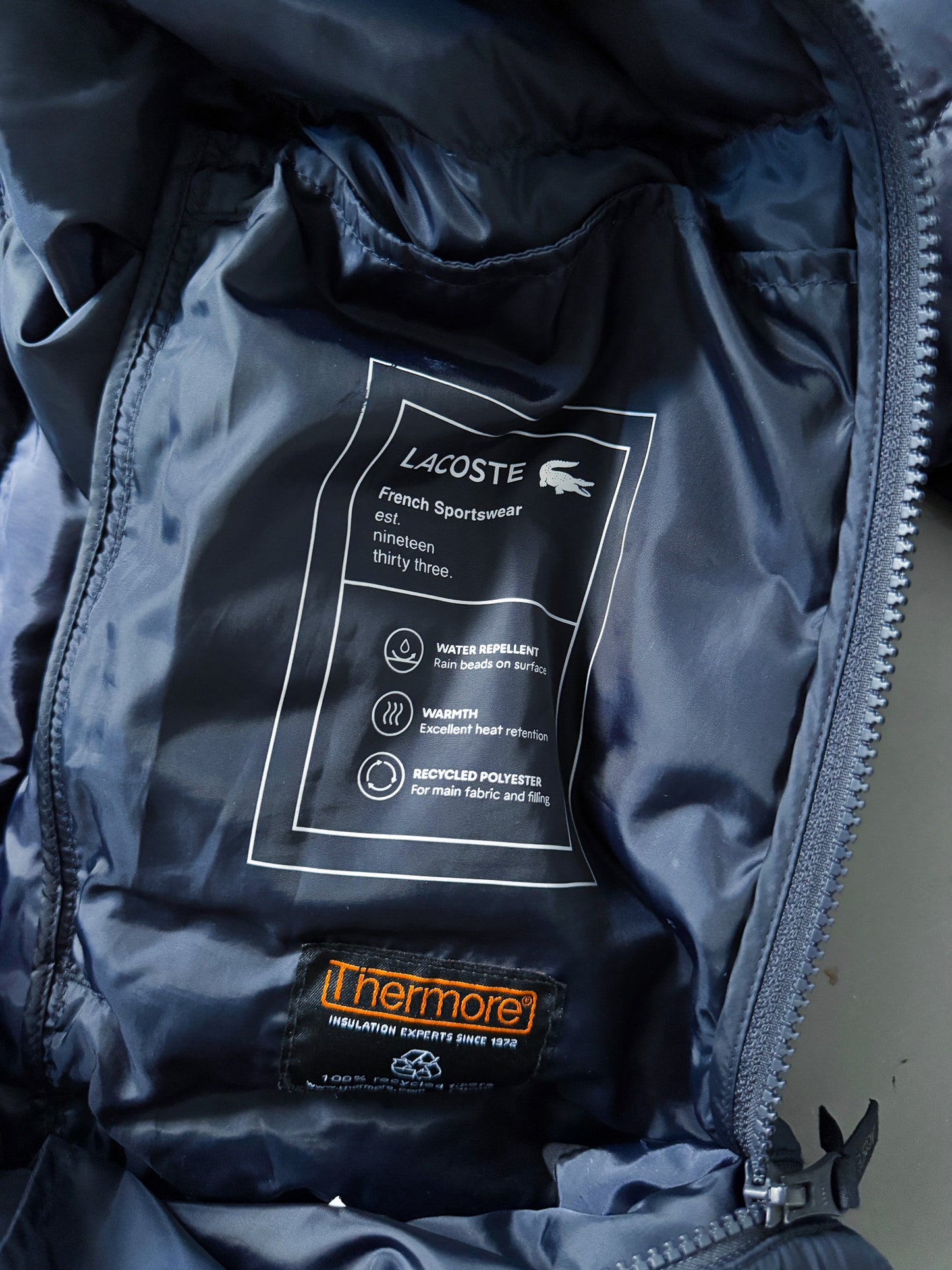 Lacoste Vintage Puffer / Winter Jacket | M