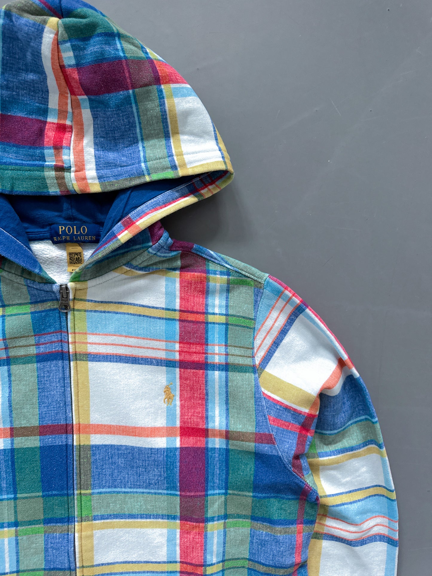 Polo Ralph Lauren Vintage *Plaid* Sweatjacke | S