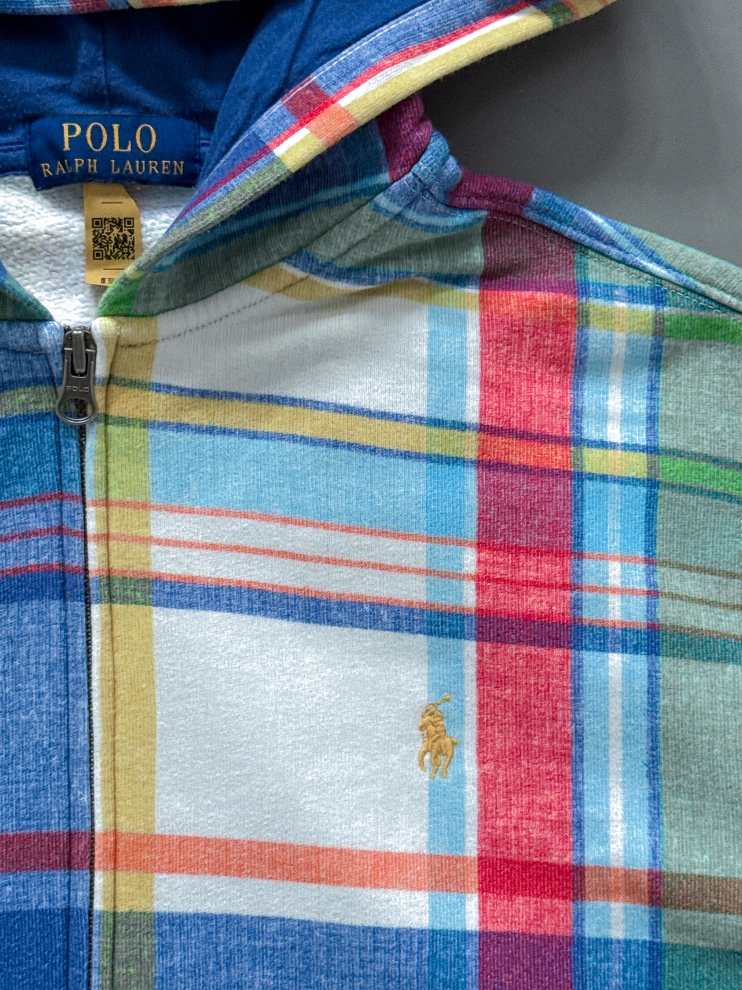 Polo Ralph Lauren Vintage *Plaid* Sweatjacke | S