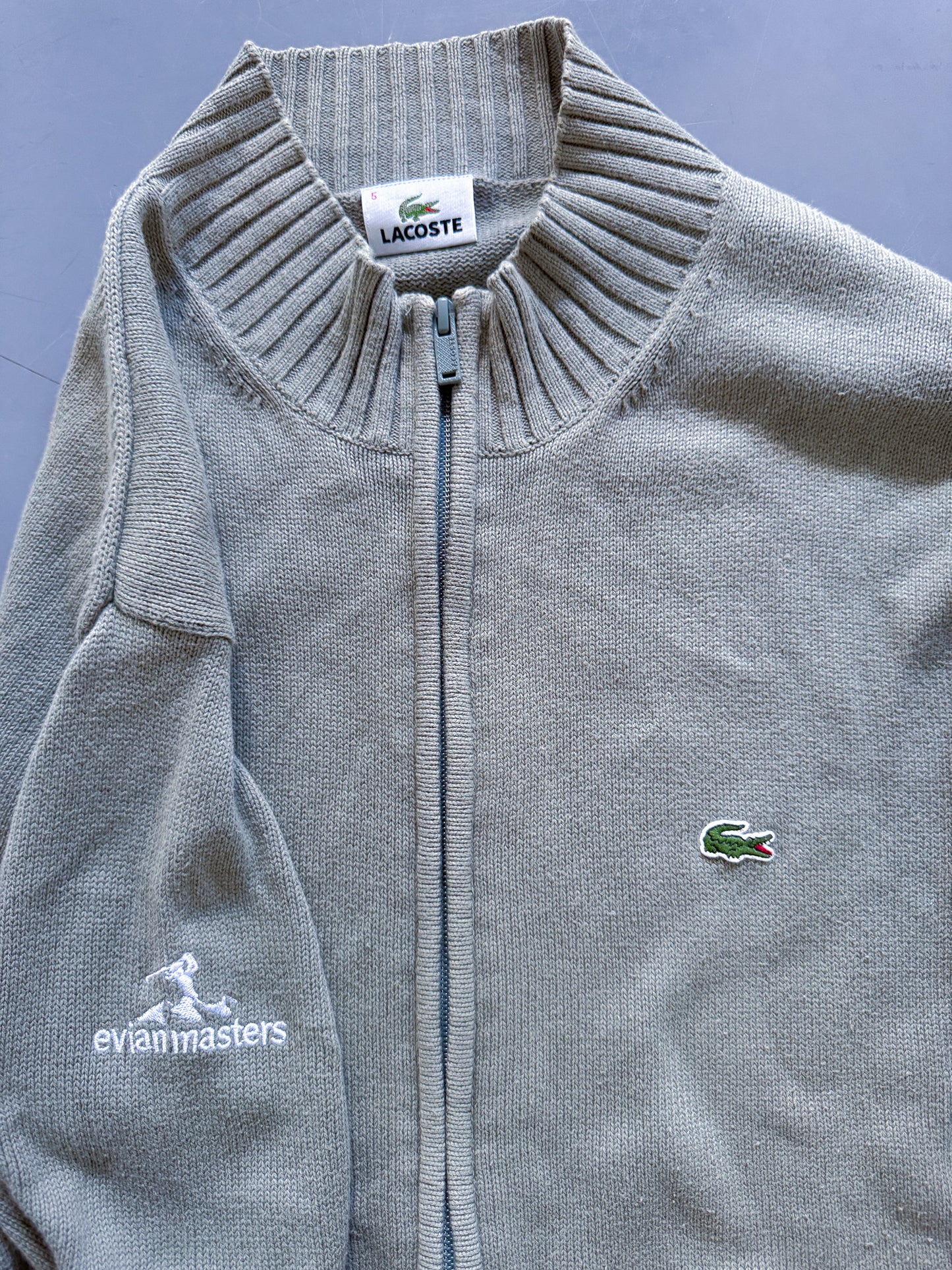 Lacoste Vintage *EVIAN* Strickjacke | L