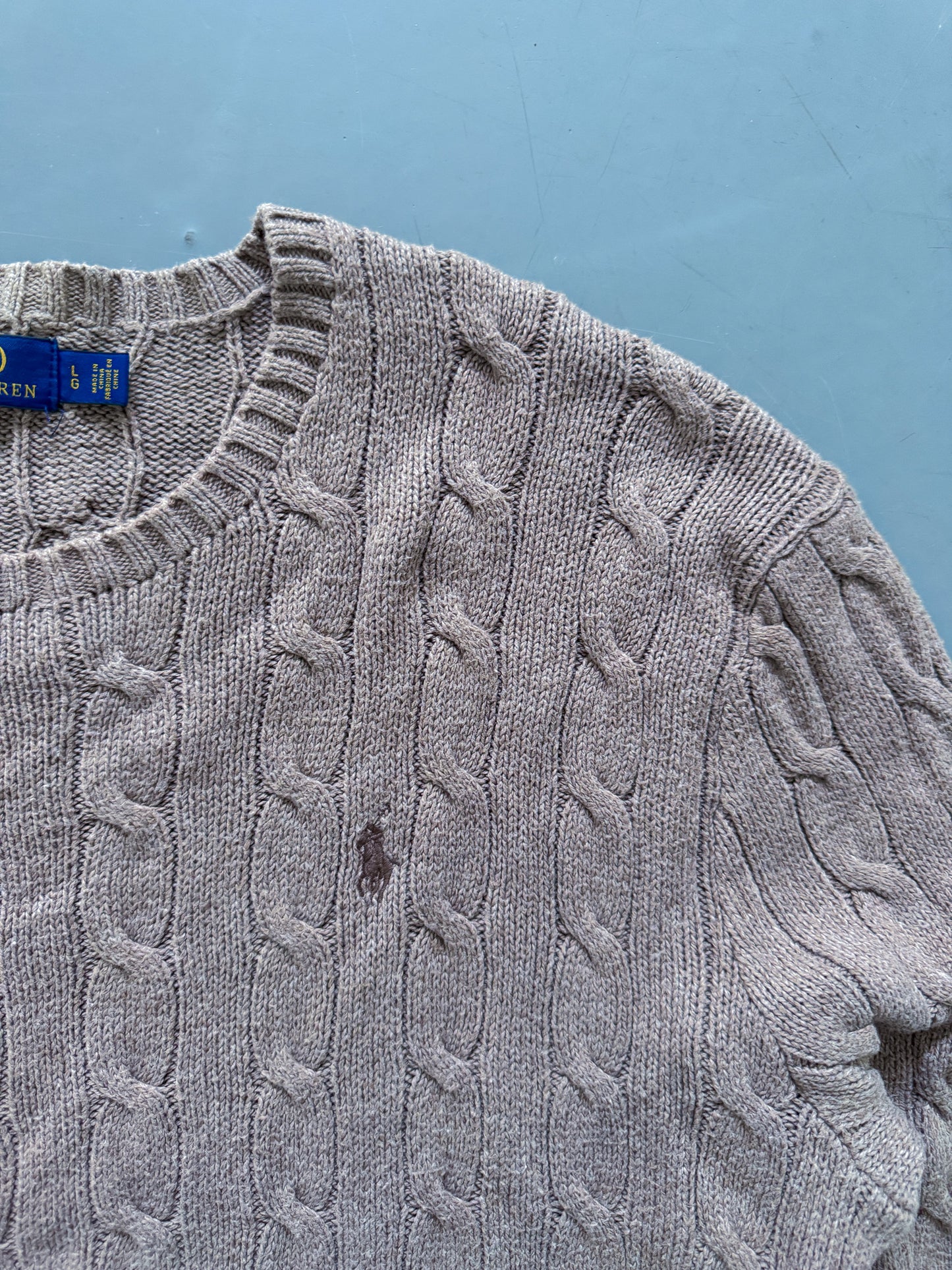 Polo Ralph Lauren Vintage *Cable Knit* Pullover | L