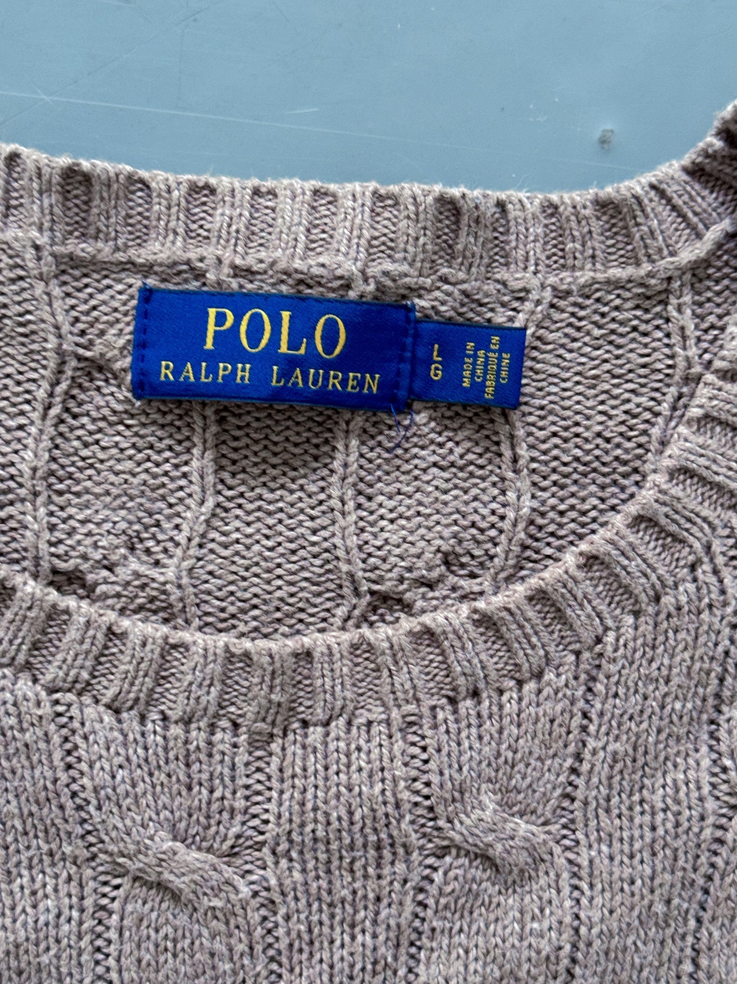 Polo Ralph Lauren Vintage *Cable Knit* Pullover | L