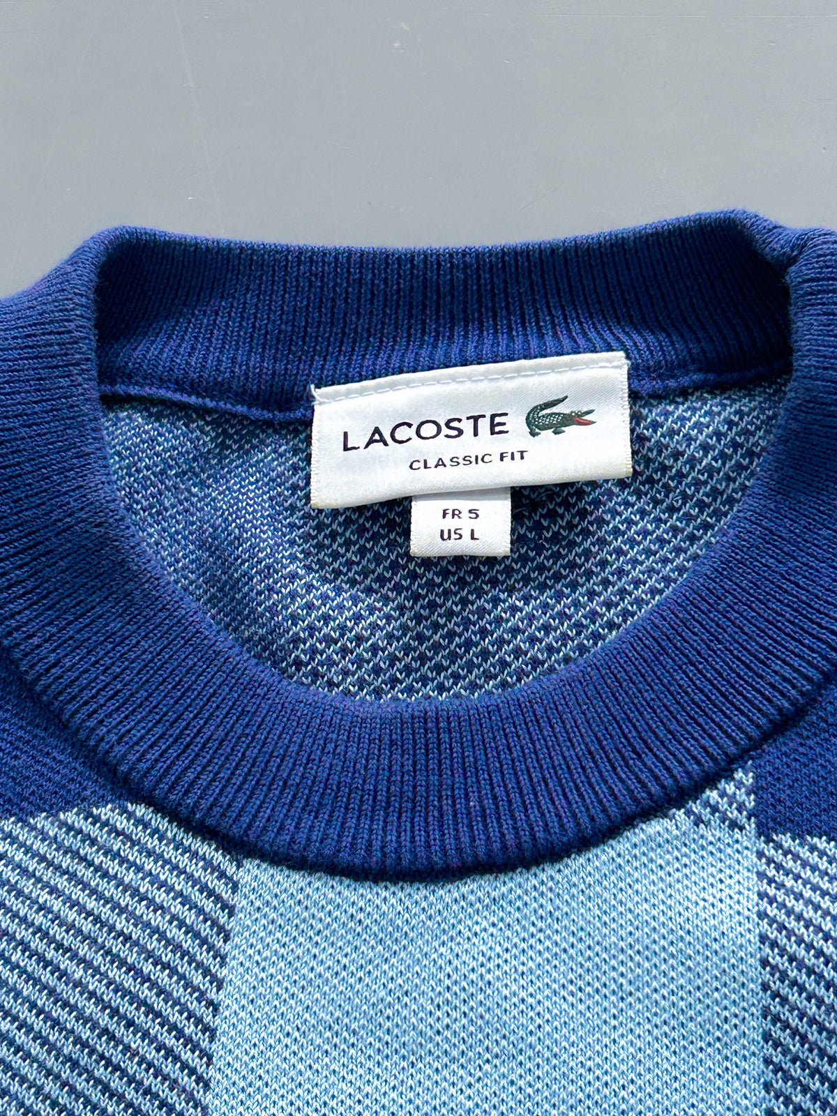 Lacoste Vintage *PLAID* Pullover | L
