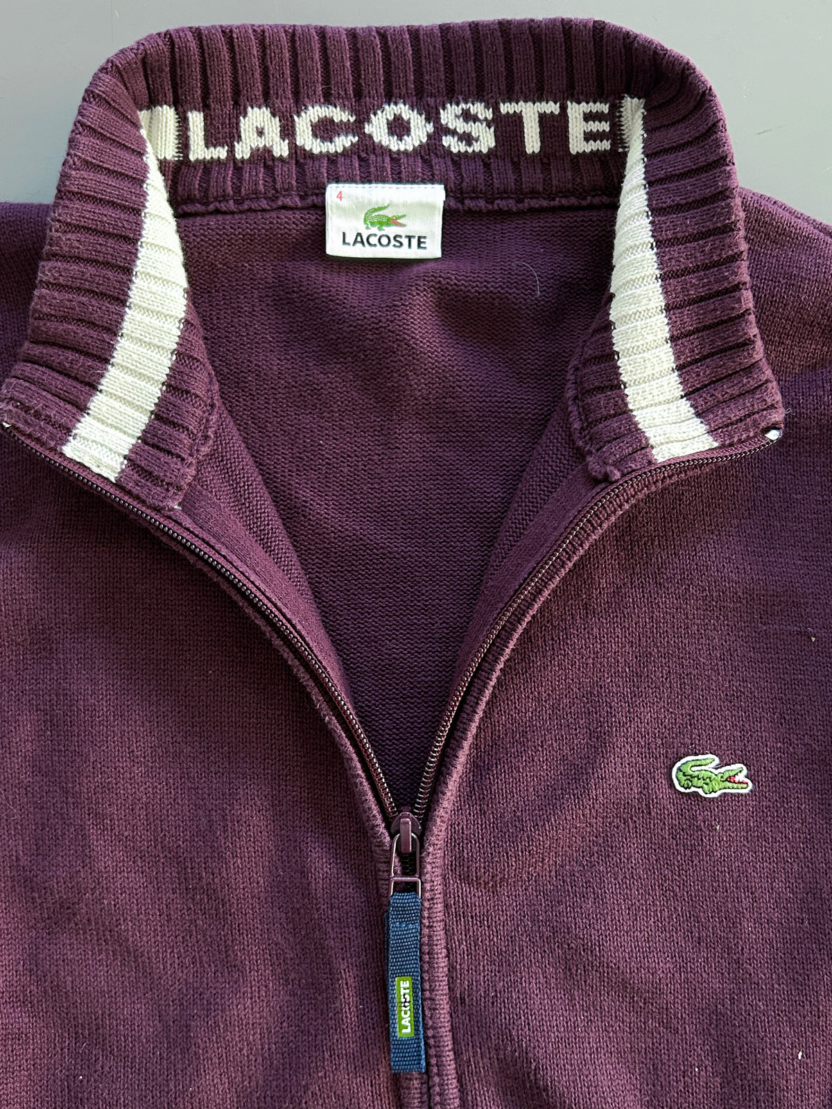 Lacoste Vintage Strickjacke | M