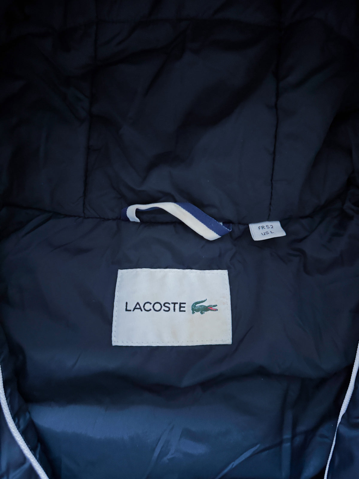 Lacoste Vintage Puffer / Winter Jacket | L