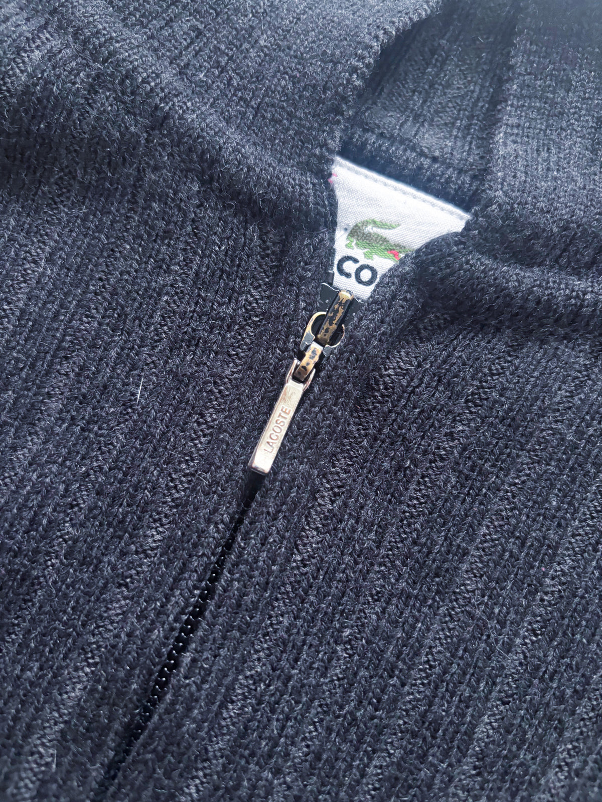 Lacoste Vintage Strickjacke | L