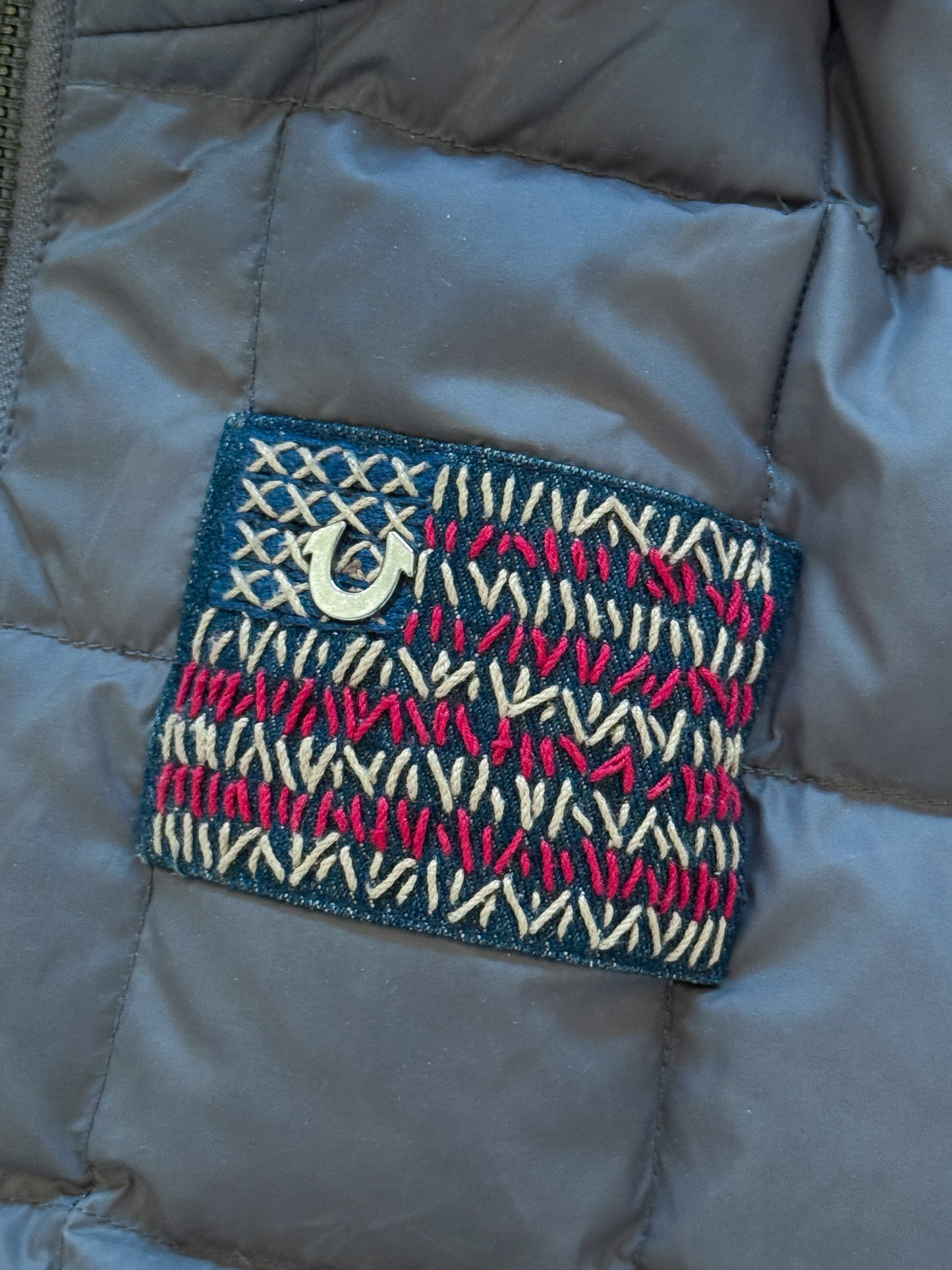 True Religion Y2K Vintage *RARE* Pufferweste | M